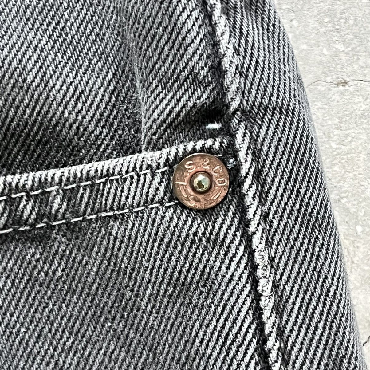 Levi's Vintage Clothing 90s Levi’s 501 Fade Black Sonic Lab Rebuild Slim Jeans Size US 30 / EU 46 - 7 Thumbnail