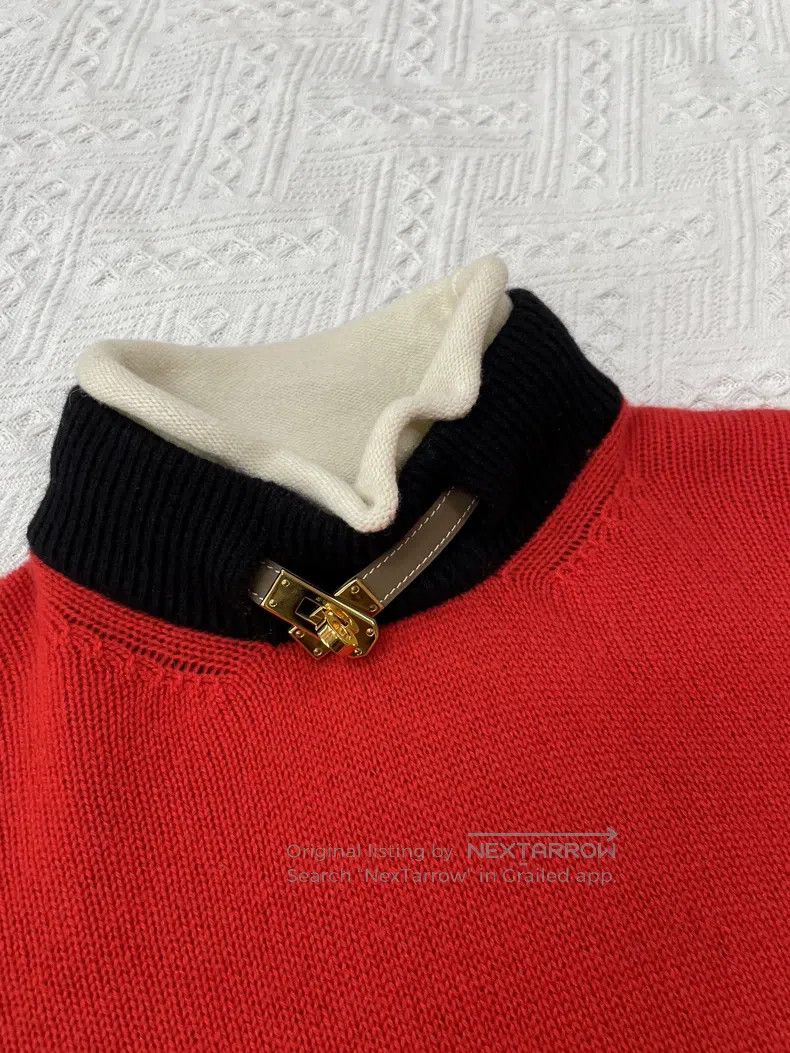 Hermes Hermes Mondrian-Inspired Color Block Cashmere Knit Long Sl Size XXS / US 00 / IT 34 - 2 Thumbnail