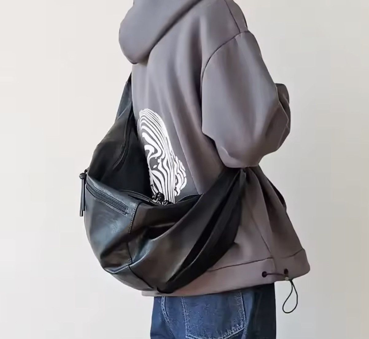Japanese Brand Causal Large Capacity PU Soft Leather Bag Size ONE SIZE - 2 Thumbnail