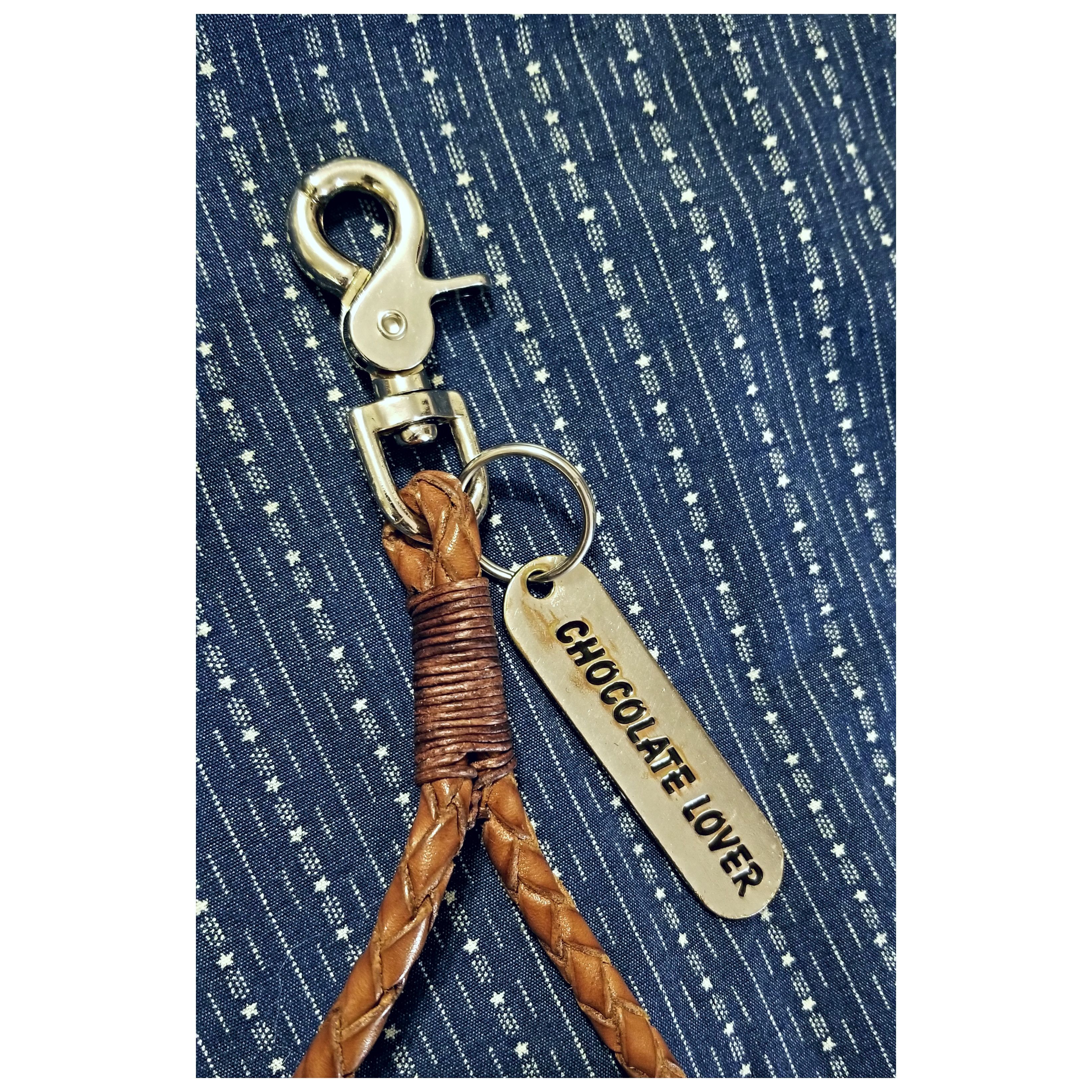 Ralph Lauren HAND CRAFTED LEATHER KEYCHAIN- VERY COOL PIECE! Size ONE SIZE - 3 Thumbnail