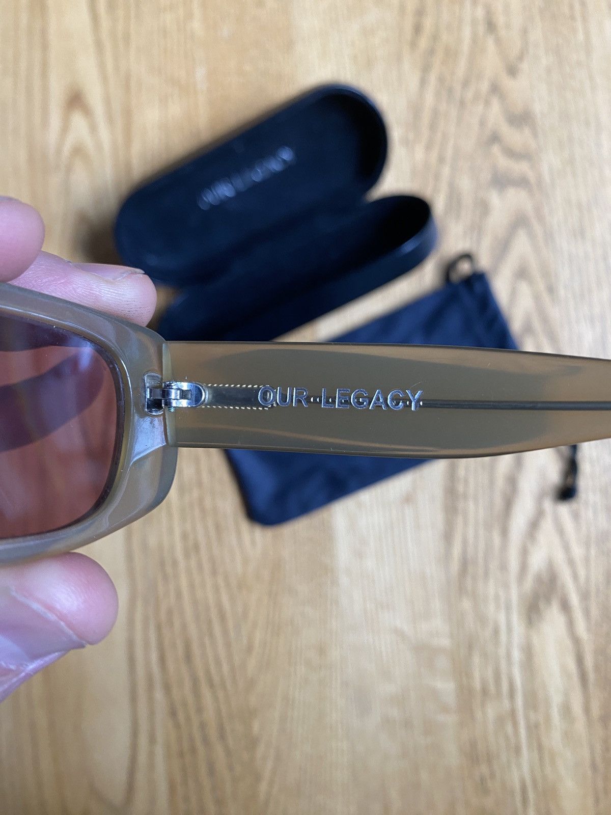 Our Legacy SAMHAIN - Clear Rose Lens Sunglasses Size ONE SIZE - 6 Thumbnail