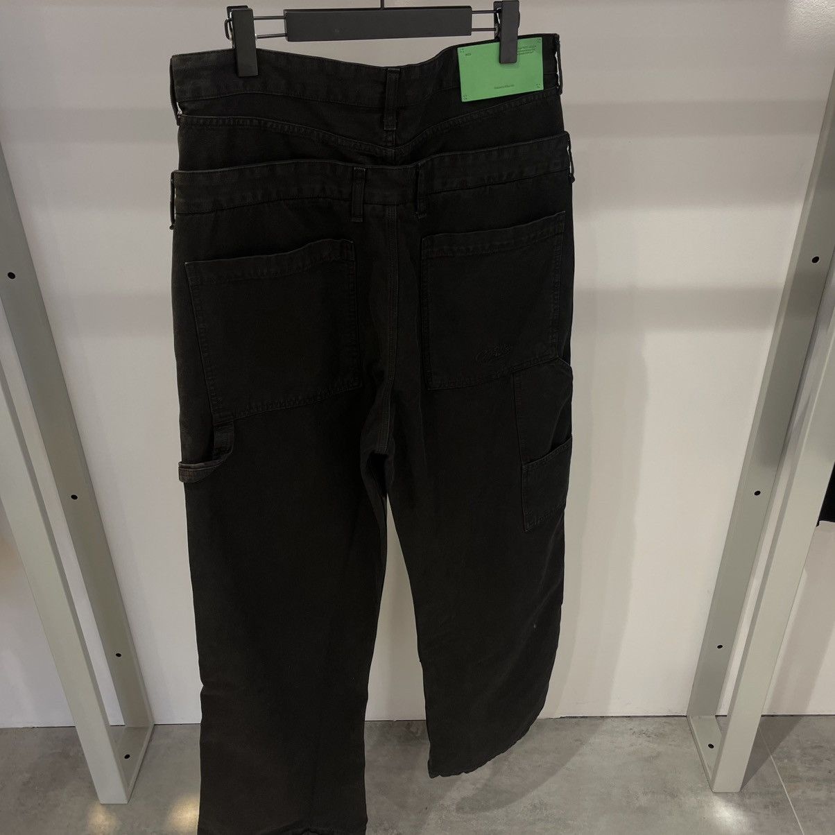 Off-White × Virgil Abloh Off-White Wide-Leg Layered Trousers Size US 34 / EU 50 - 5 Thumbnail