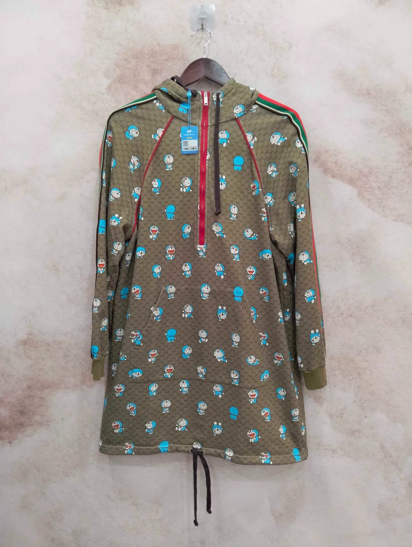 Gucci GUCCI x Doraemon Allover Print Hooded Long Sleeve Dress L Size L / US 10 / IT 46 - 1 Thumbnail