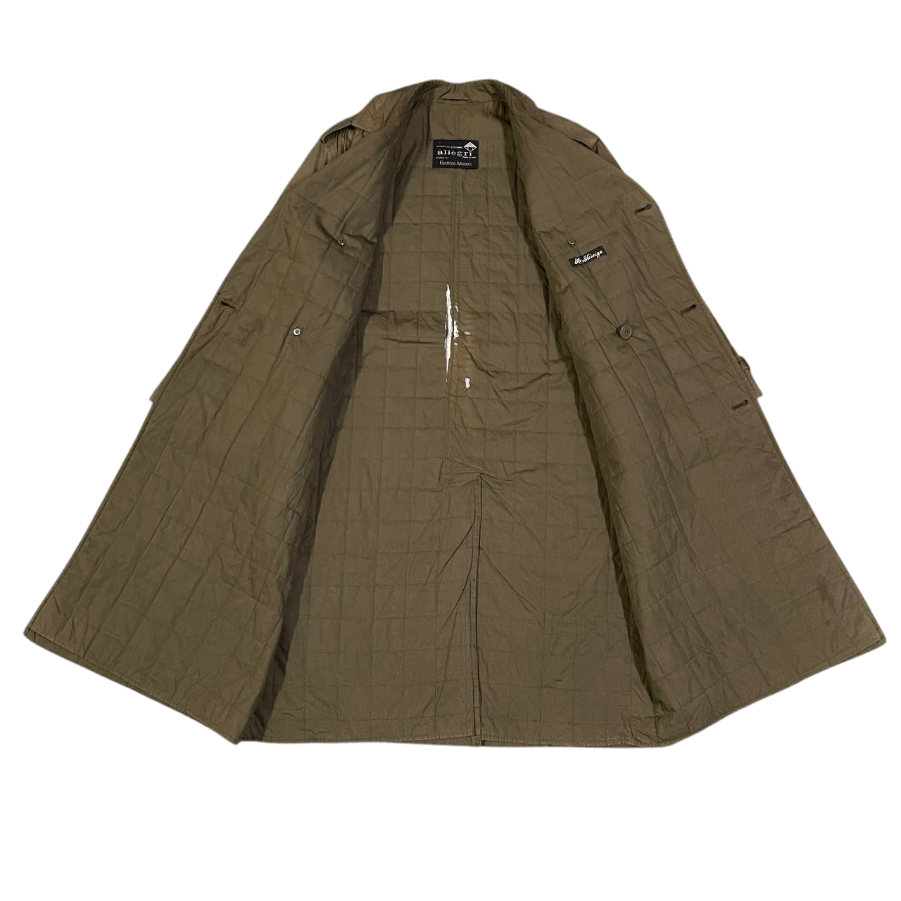 Giorgio Armani Vintage 80's Giorgio Armani x Allegri Quilted Trench Coat Size US S / EU 44-46 / 1 - 13 Thumbnail