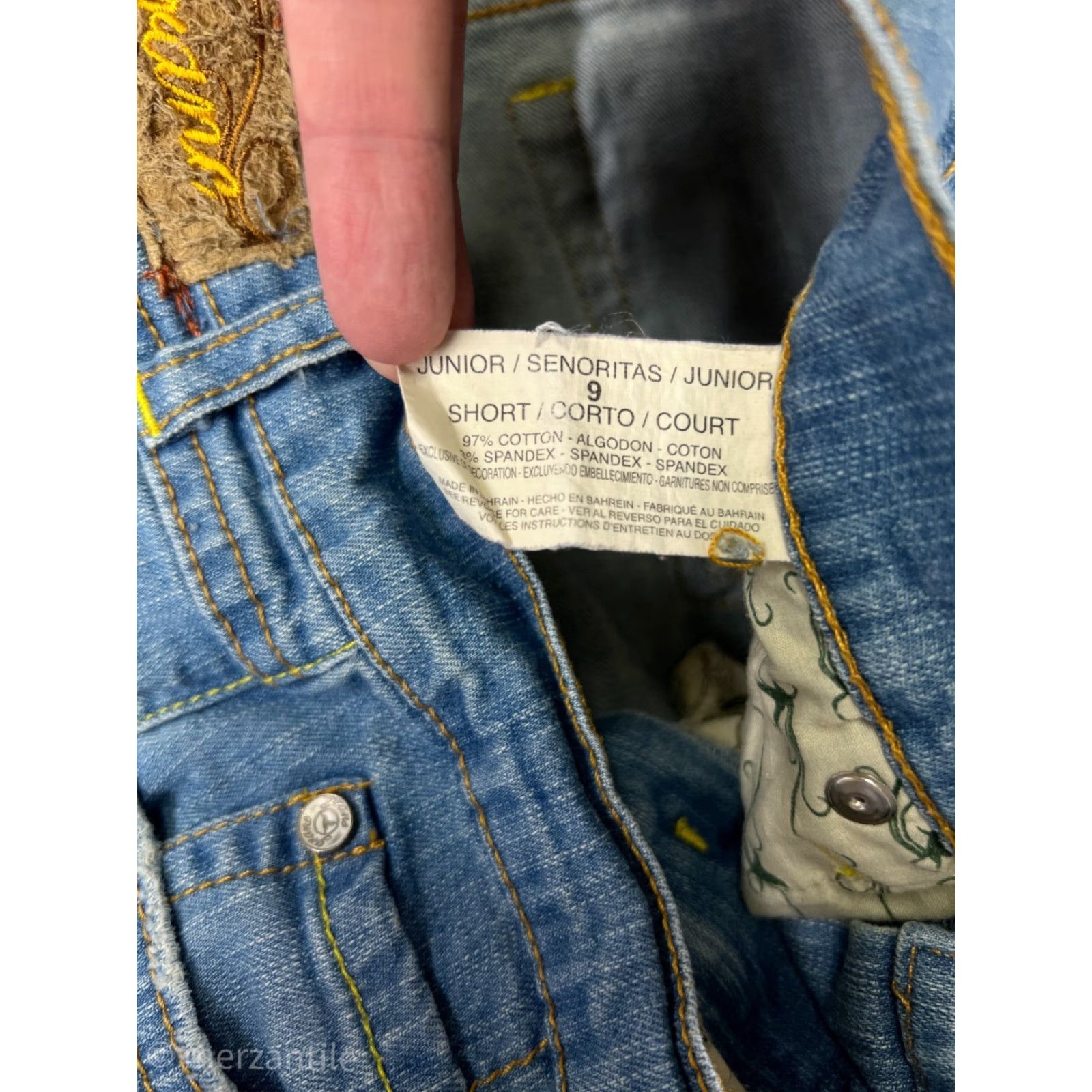 Vintage Grane Women's Bootcut Jeans Size 9 Light Blue Denim Cotton-Blend Western Style, Relaxed Fit Size 30" / US 8 / IT 44 - 5 Thumbnail