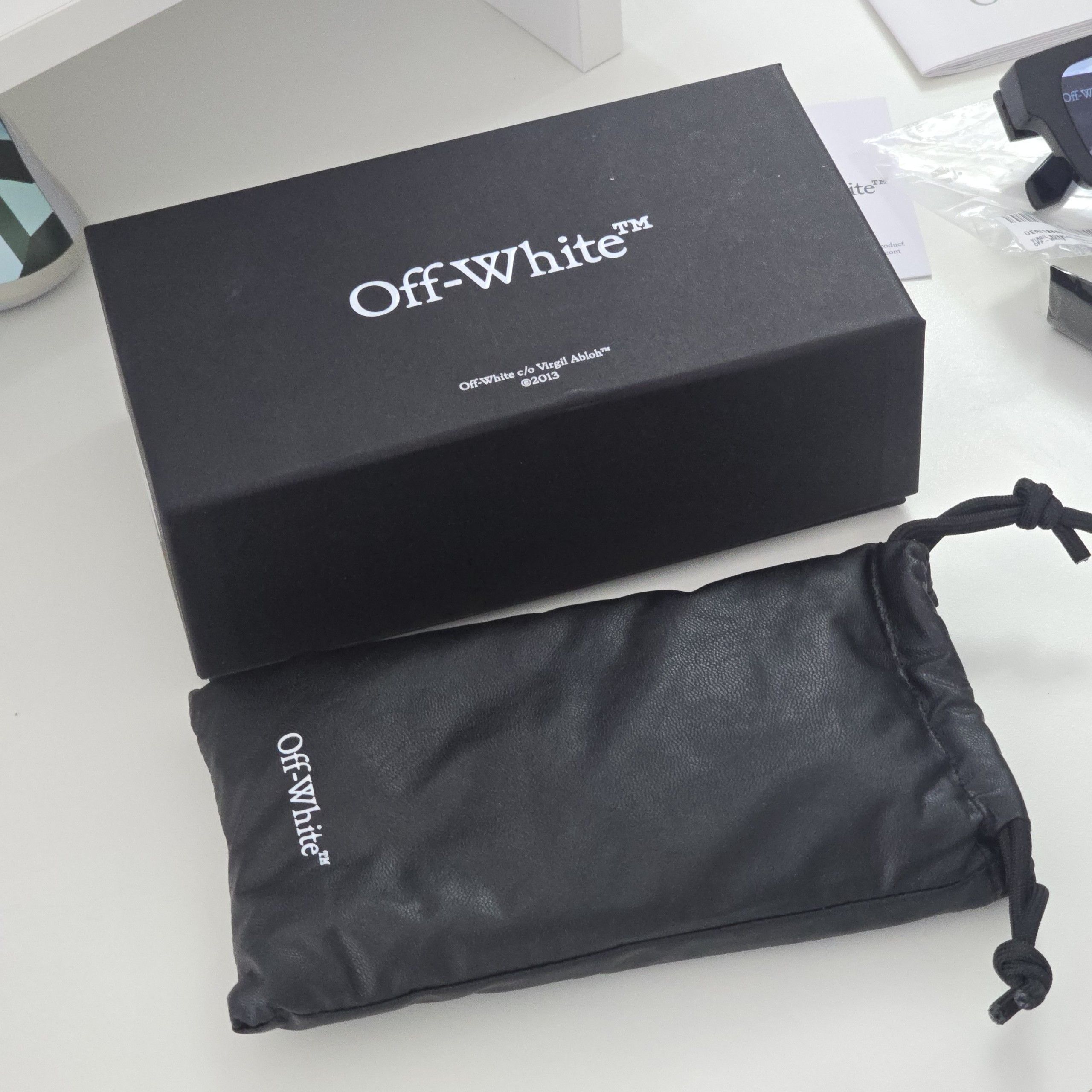Off-White OFF WHITE Virgil Sunglasses BLACK BLUE Size ONE SIZE - 9 Thumbnail