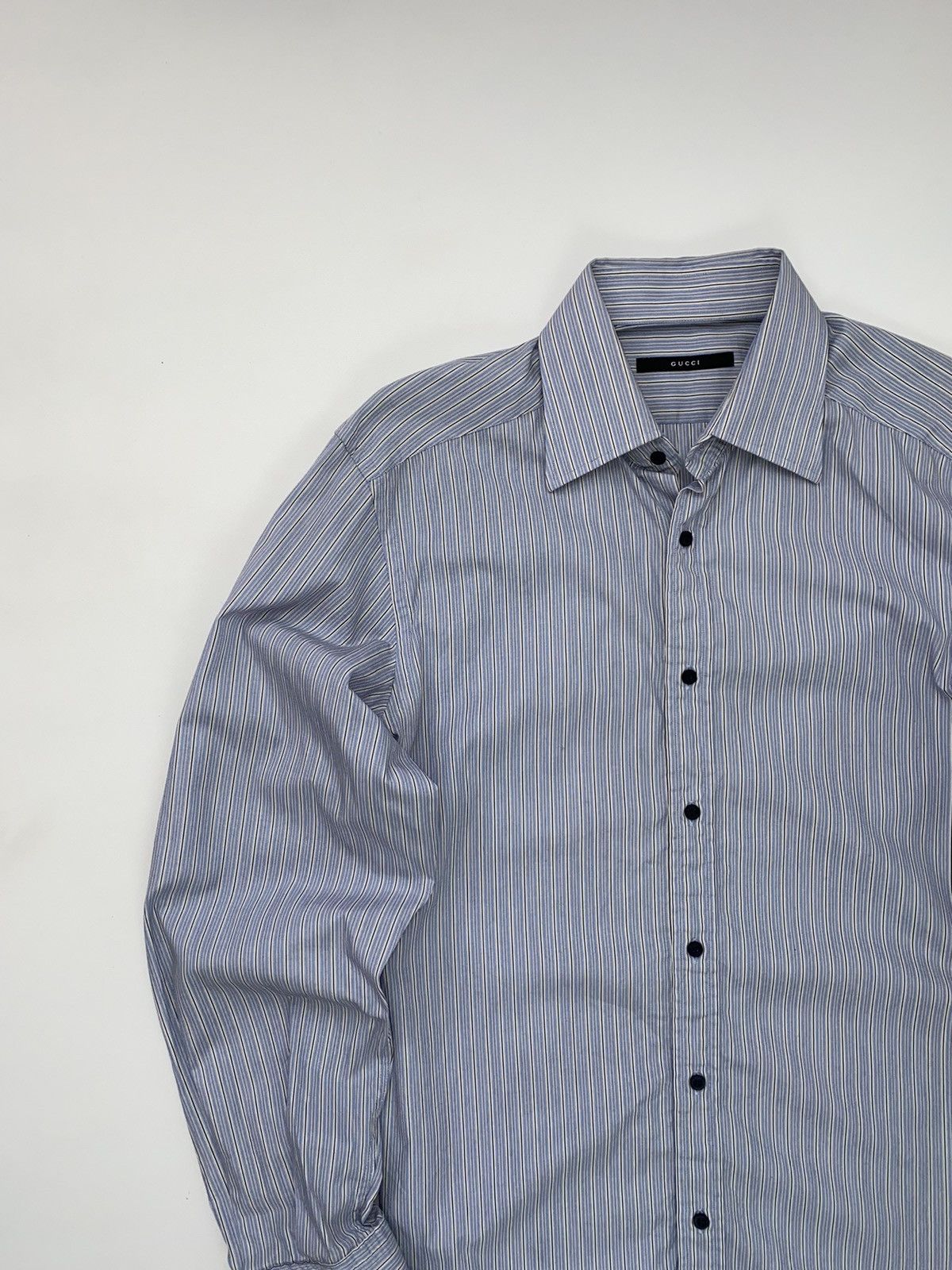 🚨 Gucci Vintage Button Ups Striped Shirt Long Sleeve Sz M