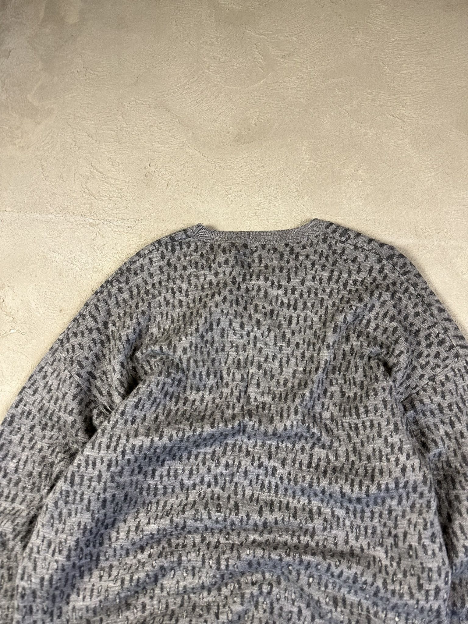 Allsaints Merino Wool Leopard Boxy Knit Sweater