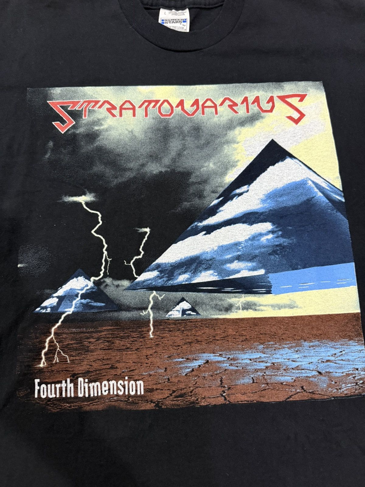 Band Tees × Vintage vintage stratovarius fourth dimension tour tshirt 1995 Size US L / EU 52-54 / 3 - 3 Thumbnail