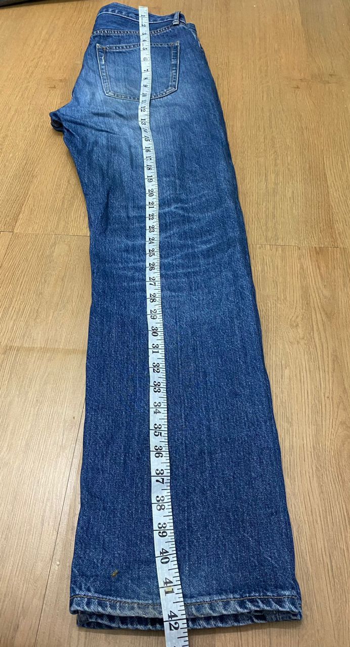 Japanese Brand 💥 Vintage Uniqlo Jeans Straight Distressed Denim Jeans Size US 32 / EU 48 - 3 Thumbnail