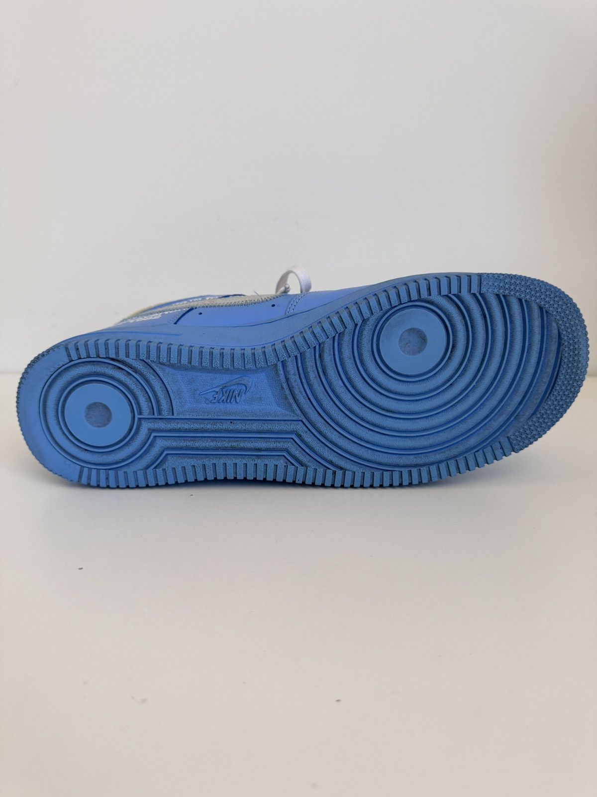 Nike × Off-White × Virgil Abloh Nike Air Force 1 Off White MCA University Blue Size US 11 / EU 44 - 8 Thumbnail