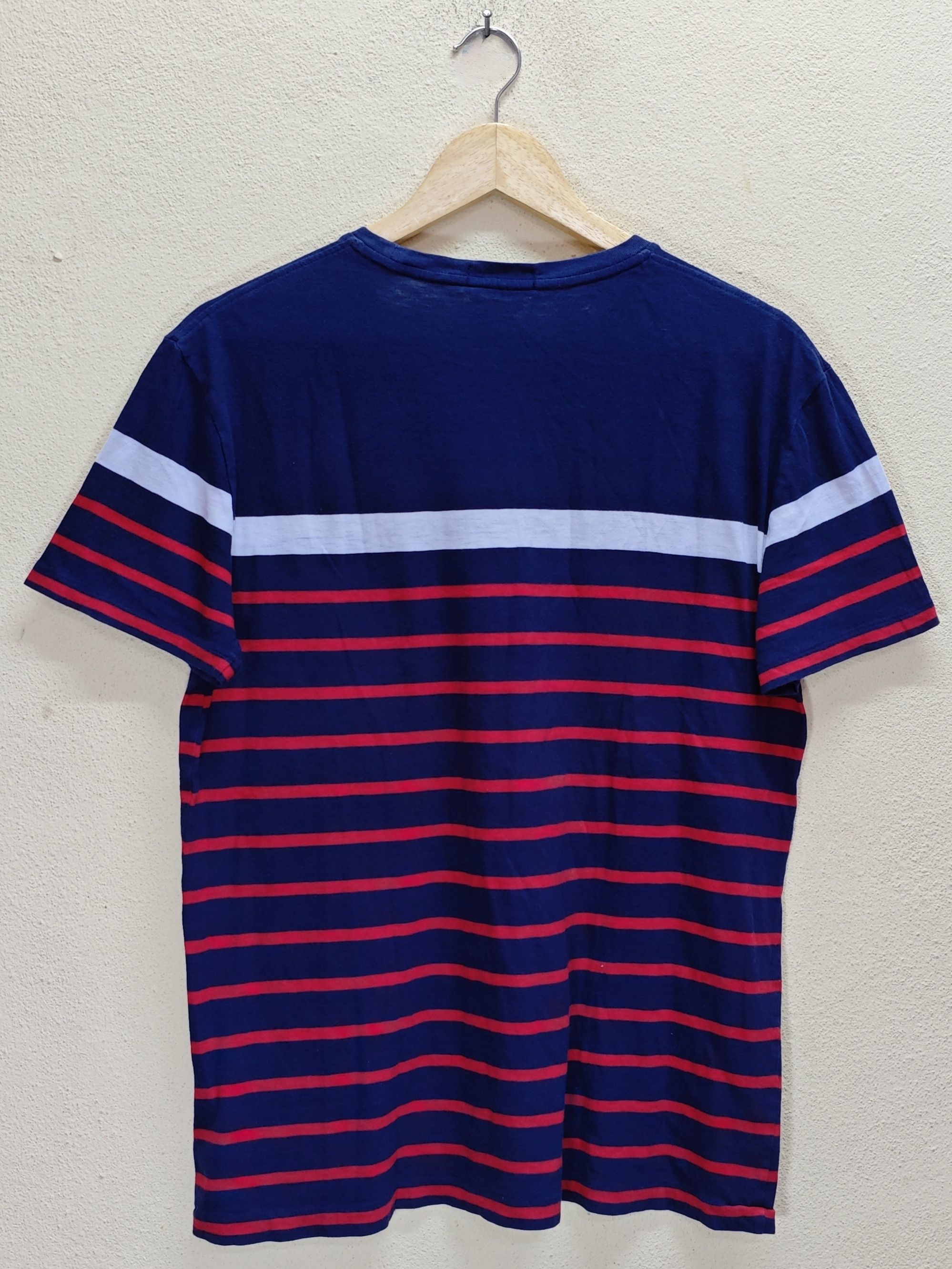 Polo Ralph Lauren POLO RALPH LAUREN Navy Red White Striped Slim Fit Tee Size US M / EU 48-50 / 2 - 3 Thumbnail