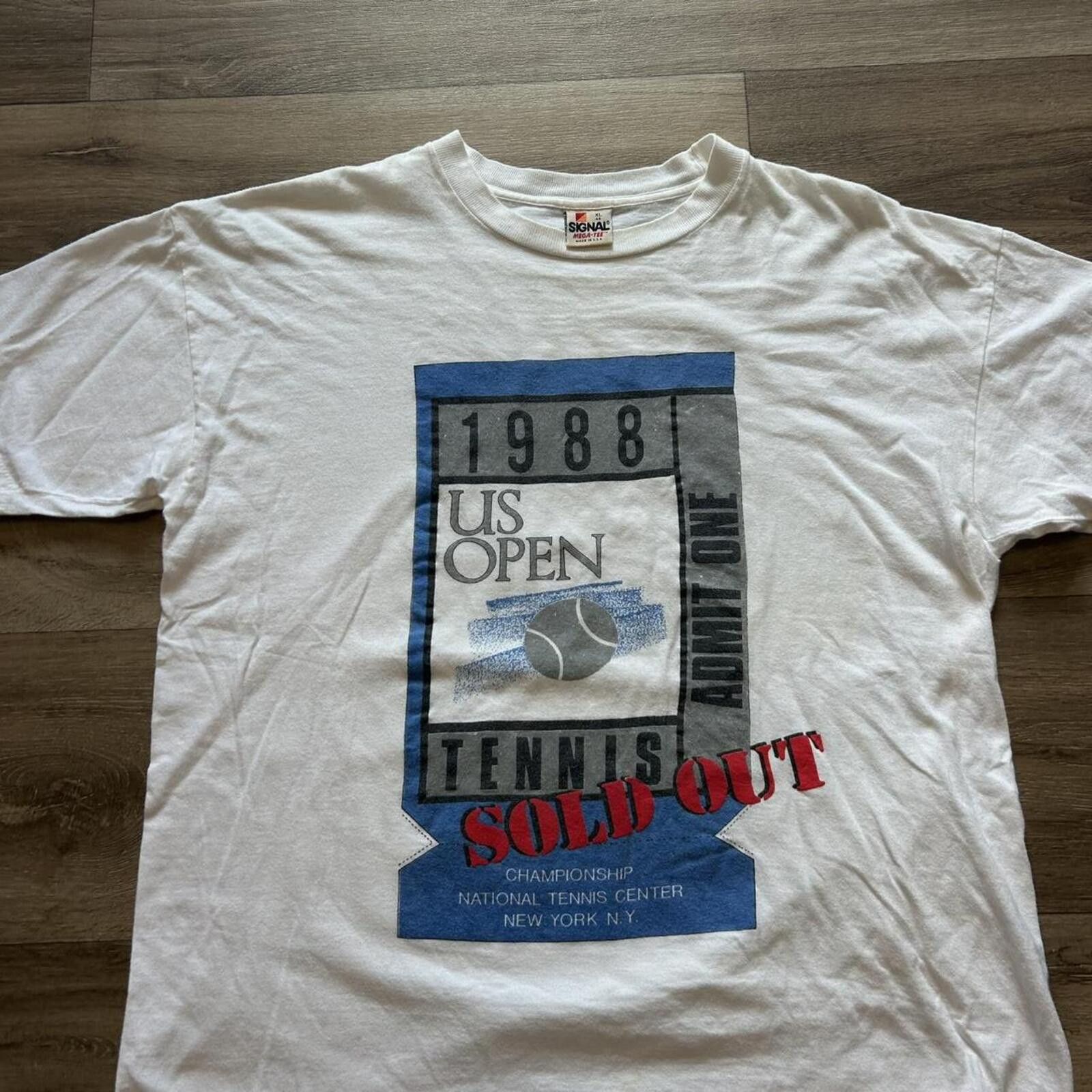 Other Vintage 1988 US Open Graphic tennis t shirt size XL rare tag Size US XL / EU 56 / 4 - 2 Thumbnail