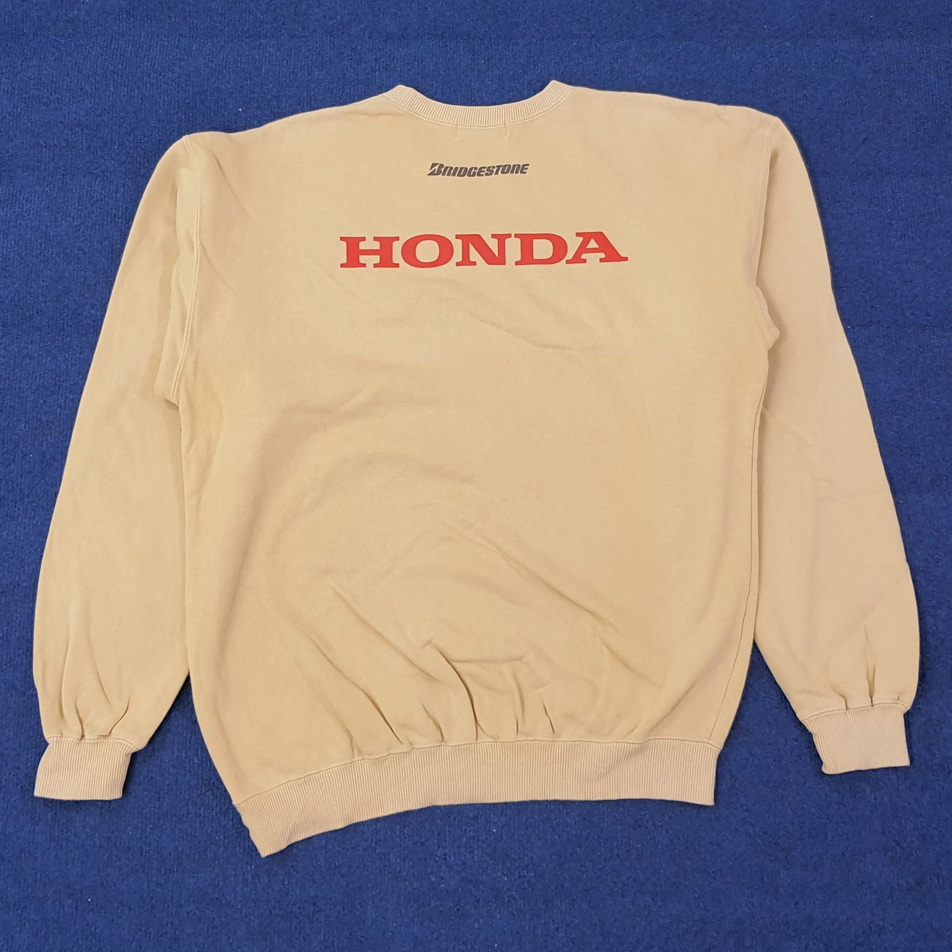 Japanese Brand Vintage Honda Custom Logo Motorsports Sweatshirt C246N15 Size US M / EU 48-50 / 2 - 1 Thumbnail