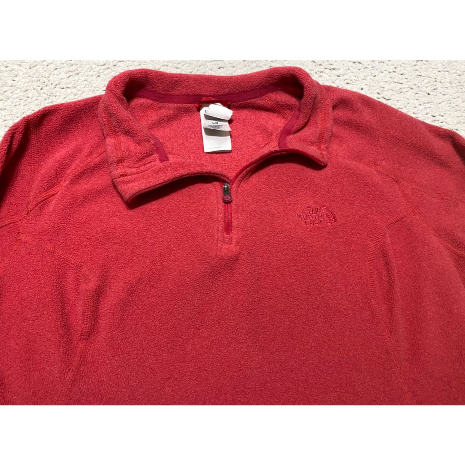 The North Face The North Face Womens Large Pink Sweater 1/2 Zip Pullover Long Sleeve Fleece Size L / US 10 / IT 46 - 6 Thumbnail