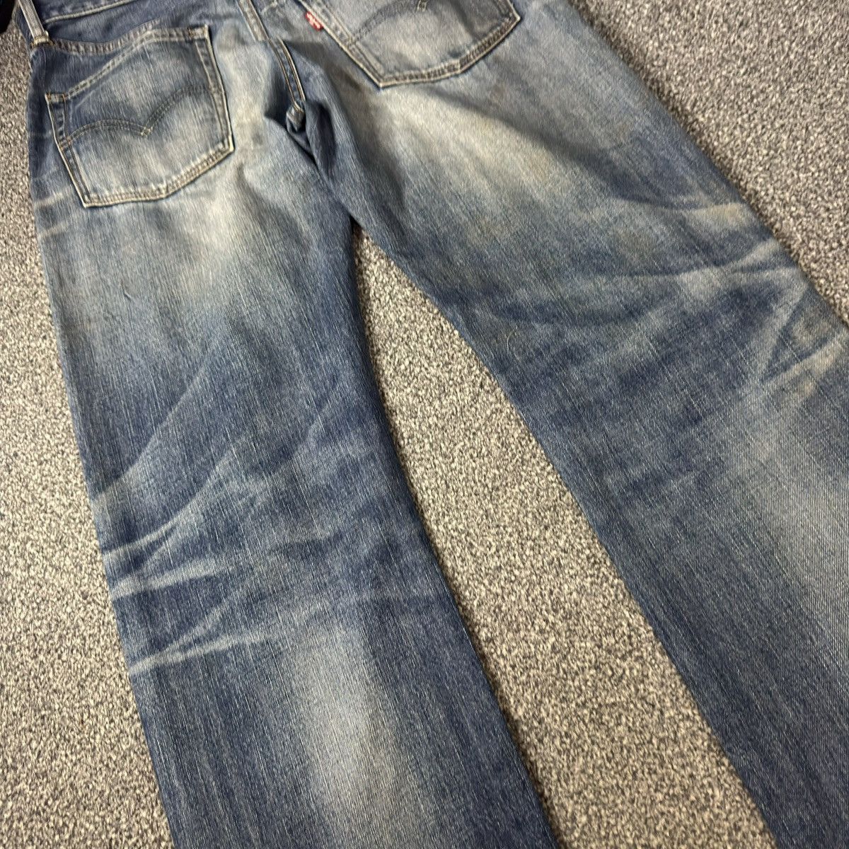 Engineered Garments × Levi's Vintage y2k Levis 502 Thrashed Distressed Dirty Washed Denim Size US 34 / EU 50 - 10 Thumbnail