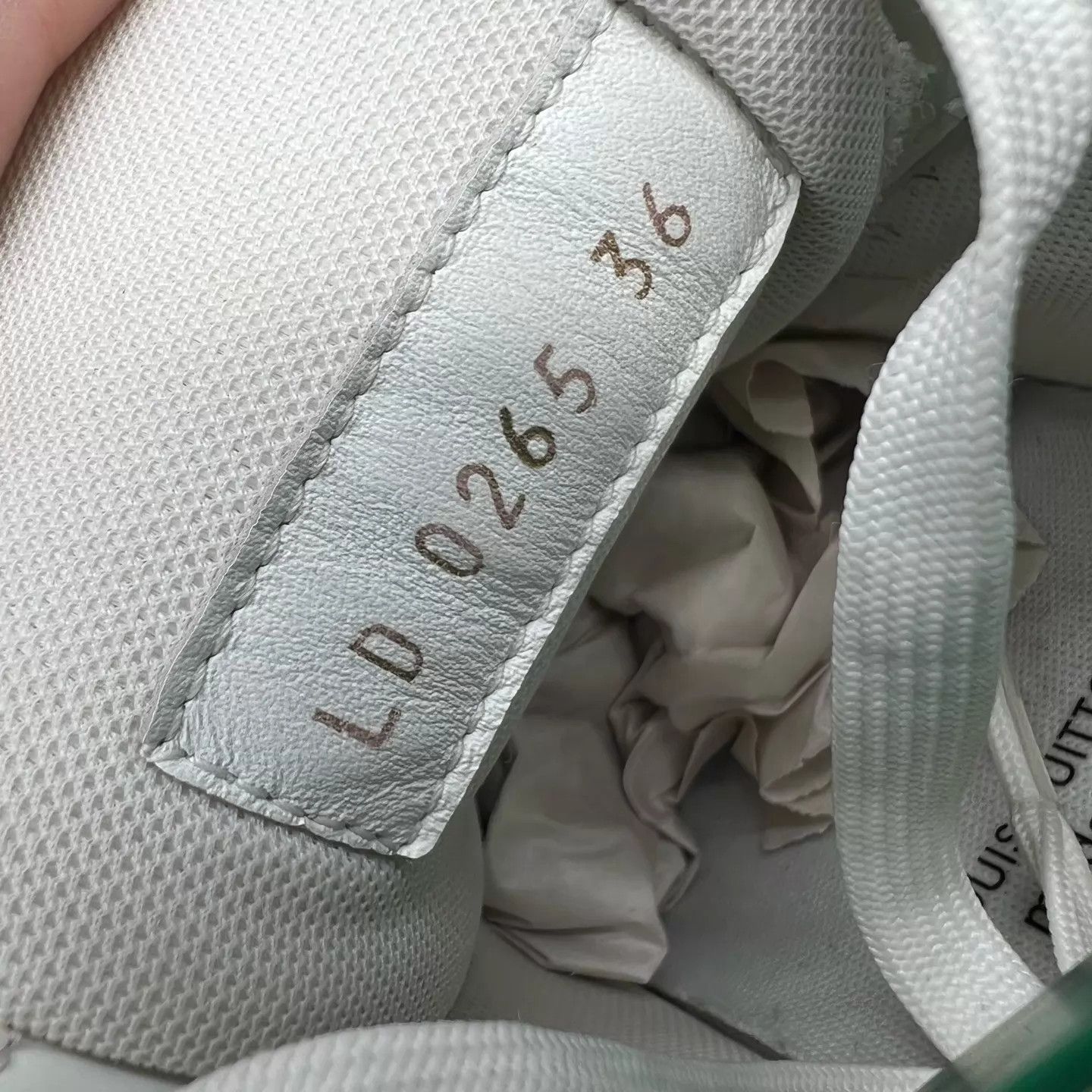 Louis Vuitton LV Trainer Beige 36 Near Mint Original Box Size US 5.5 / IT 35.5 - 8 Thumbnail