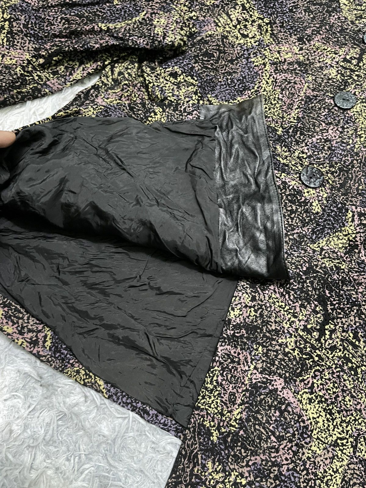 Japanese Brand 90s ISSEY MIYAKE INSPIRED KANGAROO LEATHER JACKET Size M / US 6-8 / IT 42-44 - 7 Thumbnail
