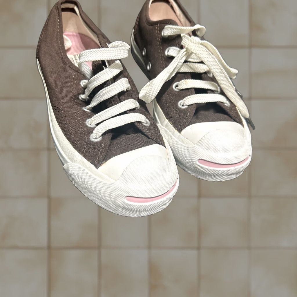 Vintage VINTAGE Brown Women's Chuck Purcell Canvas Sneakers Size 5 Sneaker Womens Shoes Canvas Brown 5 Size US 5 / IT 35 - 1 Thumbnail