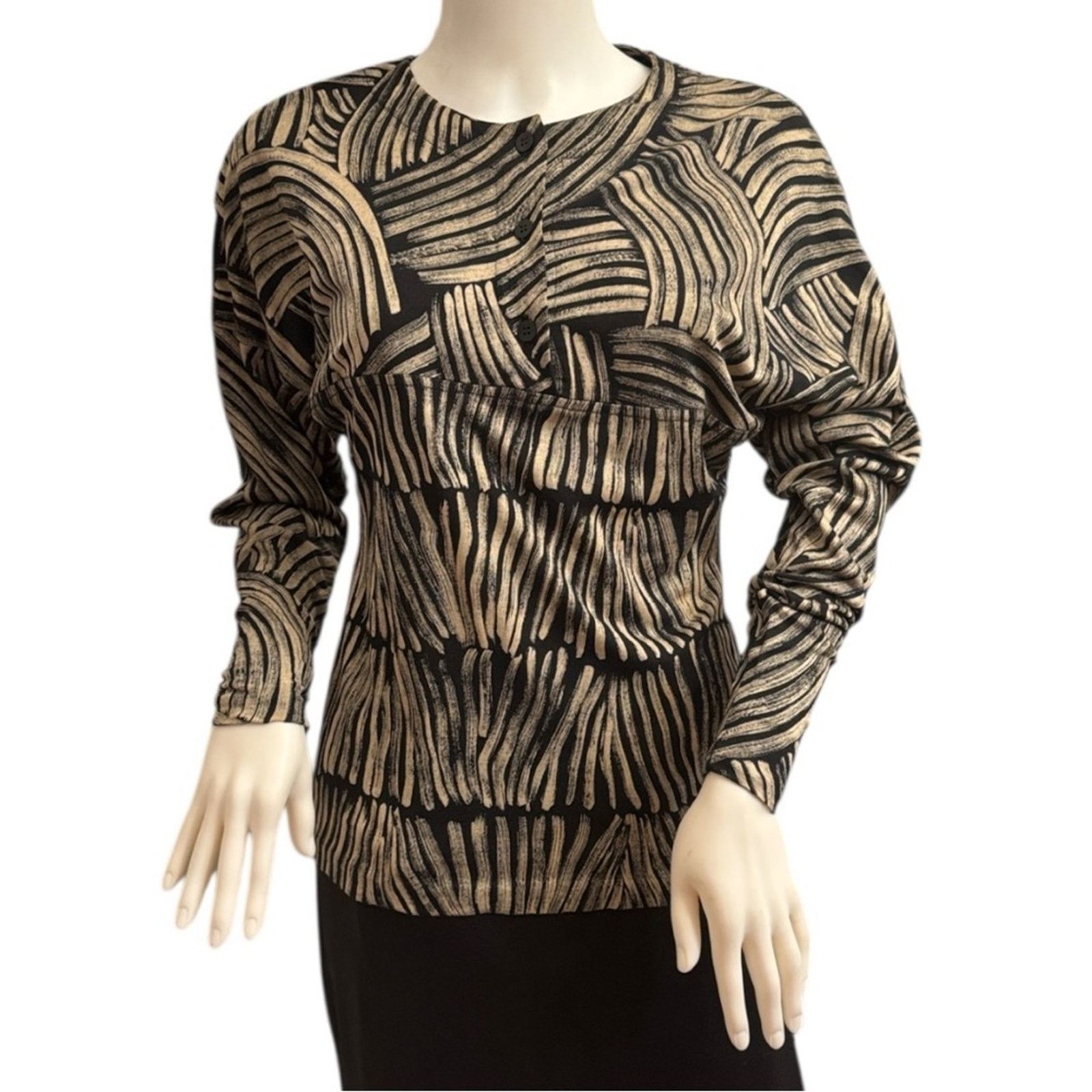 Missoni Vintage 80s Missoni for Neiman Marcus Wool Blouse Small Size S / US 4 / IT 40 - 1 Thumbnail