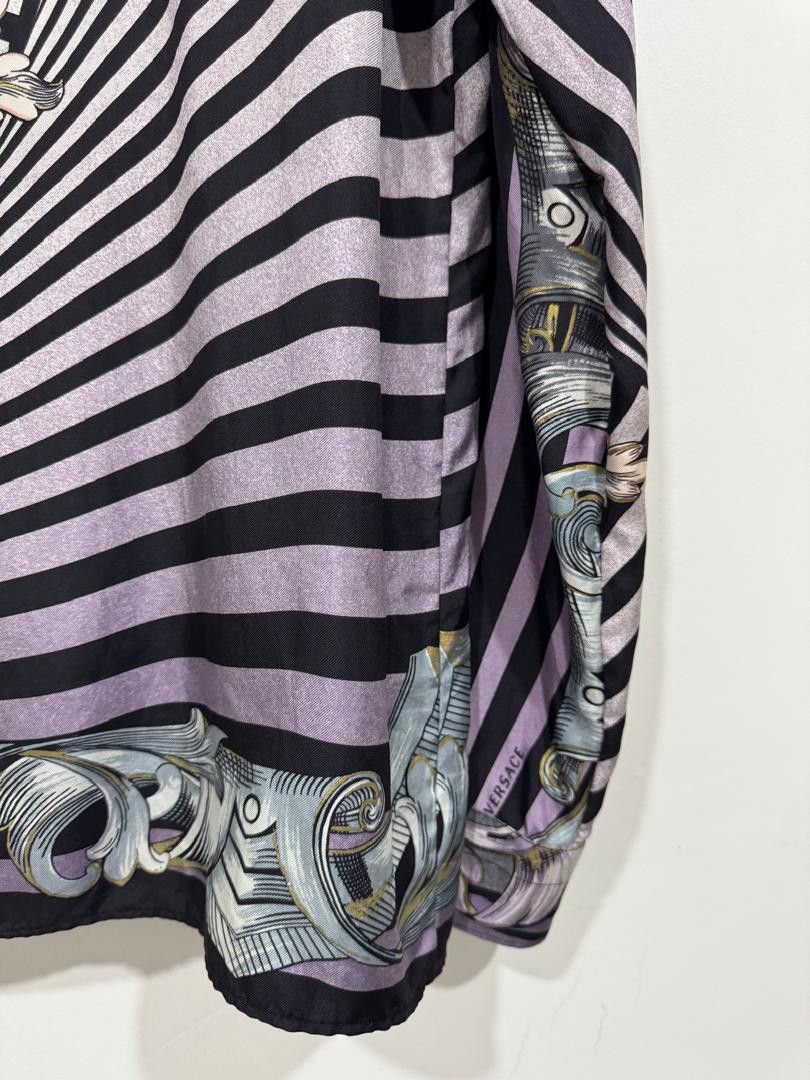 Versace Rare! Versace Baroque Printed Silk Regular Shirt Size US XL / EU 56 / 4 - 10 Thumbnail