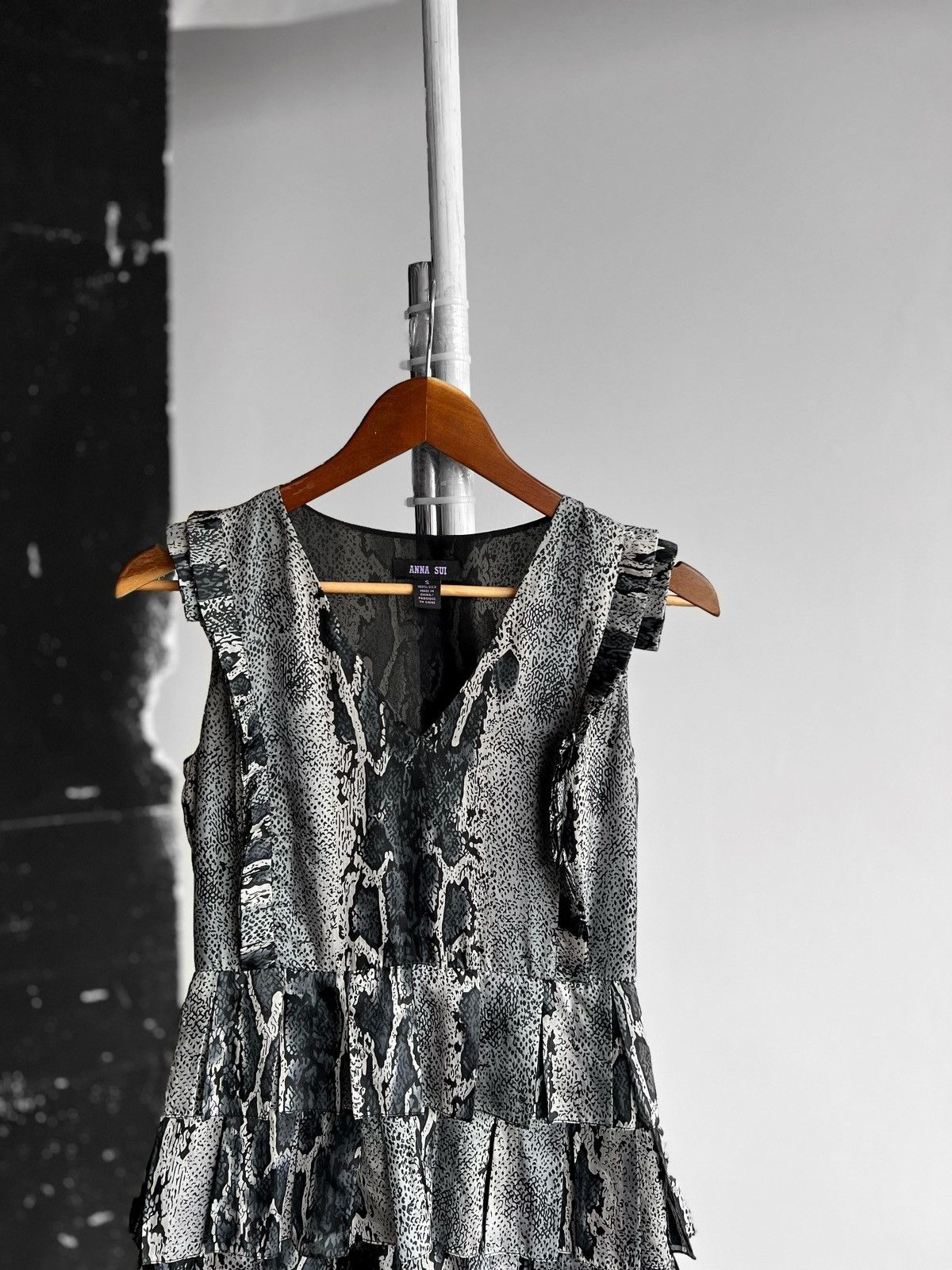 Anna Sui Anna Sui Womens Premium Python Print Silk Sleeveless Dress Size S / US 4 / IT 40 - 2 Thumbnail