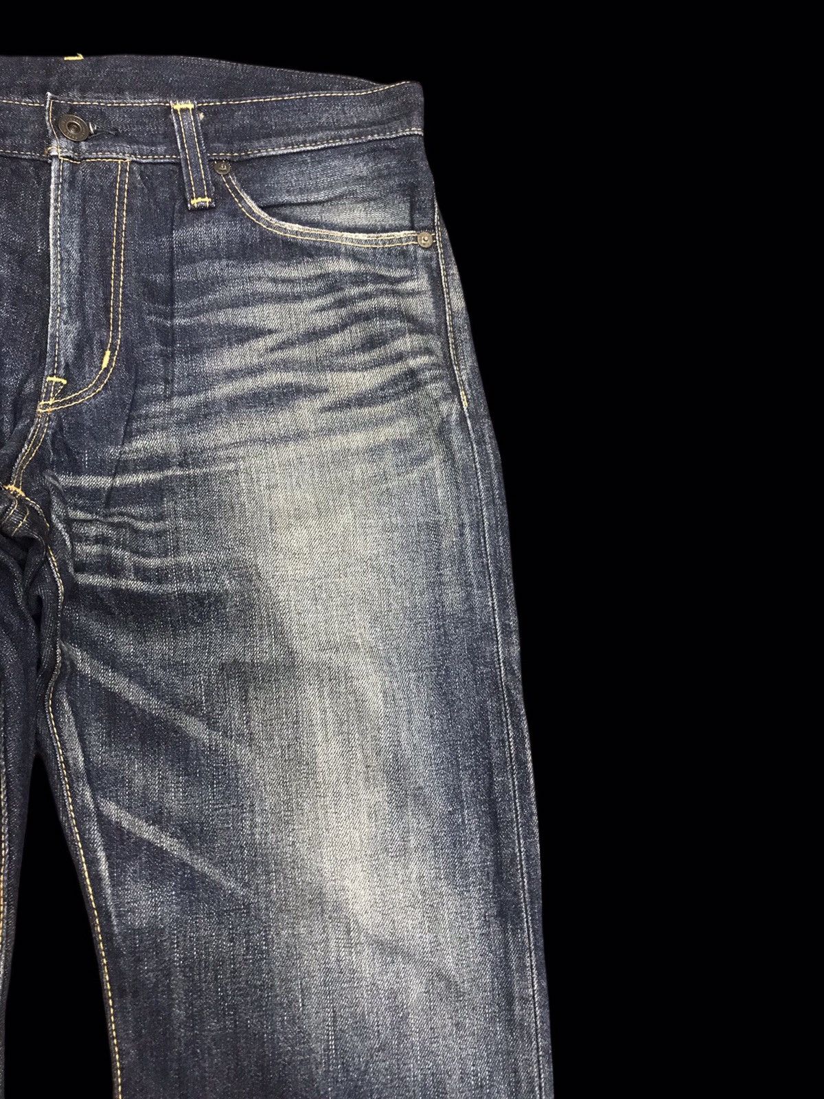 Japanese Brand 💥SICK💥BACK NUMBER JAPAN SICK DOPE FADES DENIM F100 Size US 32 / EU 48 - 4 Thumbnail