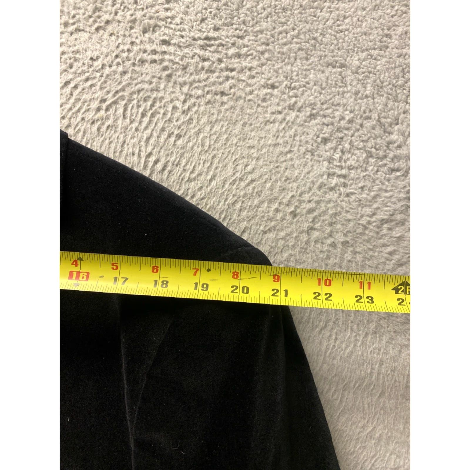 Velvet VINTAGE Camiloni Italia Men's Blazer Jacket 100% Cotton Velvet Black Regular Size 46R Sports Style Size 46R - 7 Thumbnail