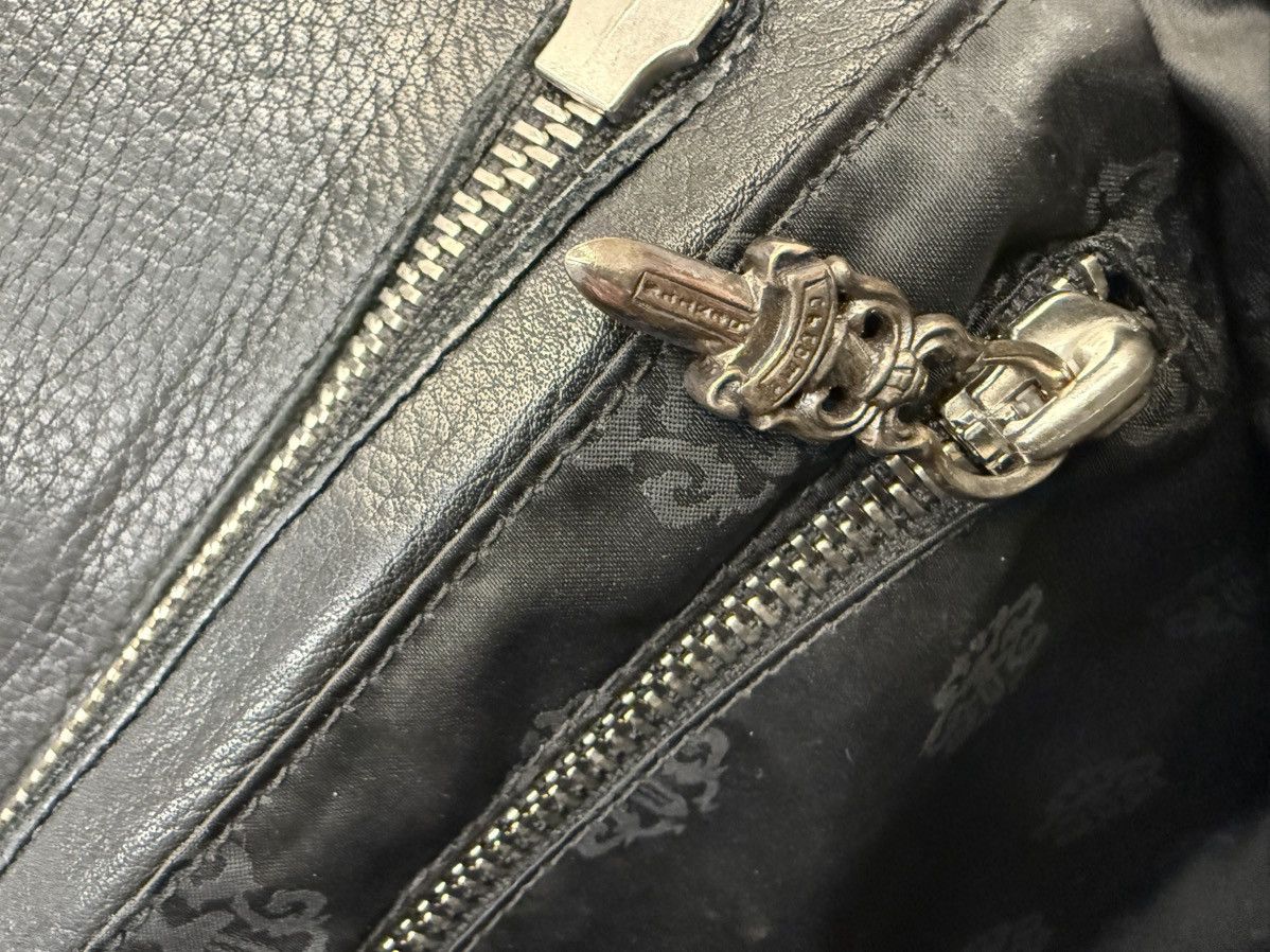 Chrome Hearts Leather chrome hearts messenger bag in black Size ONE SIZE - 9 Thumbnail