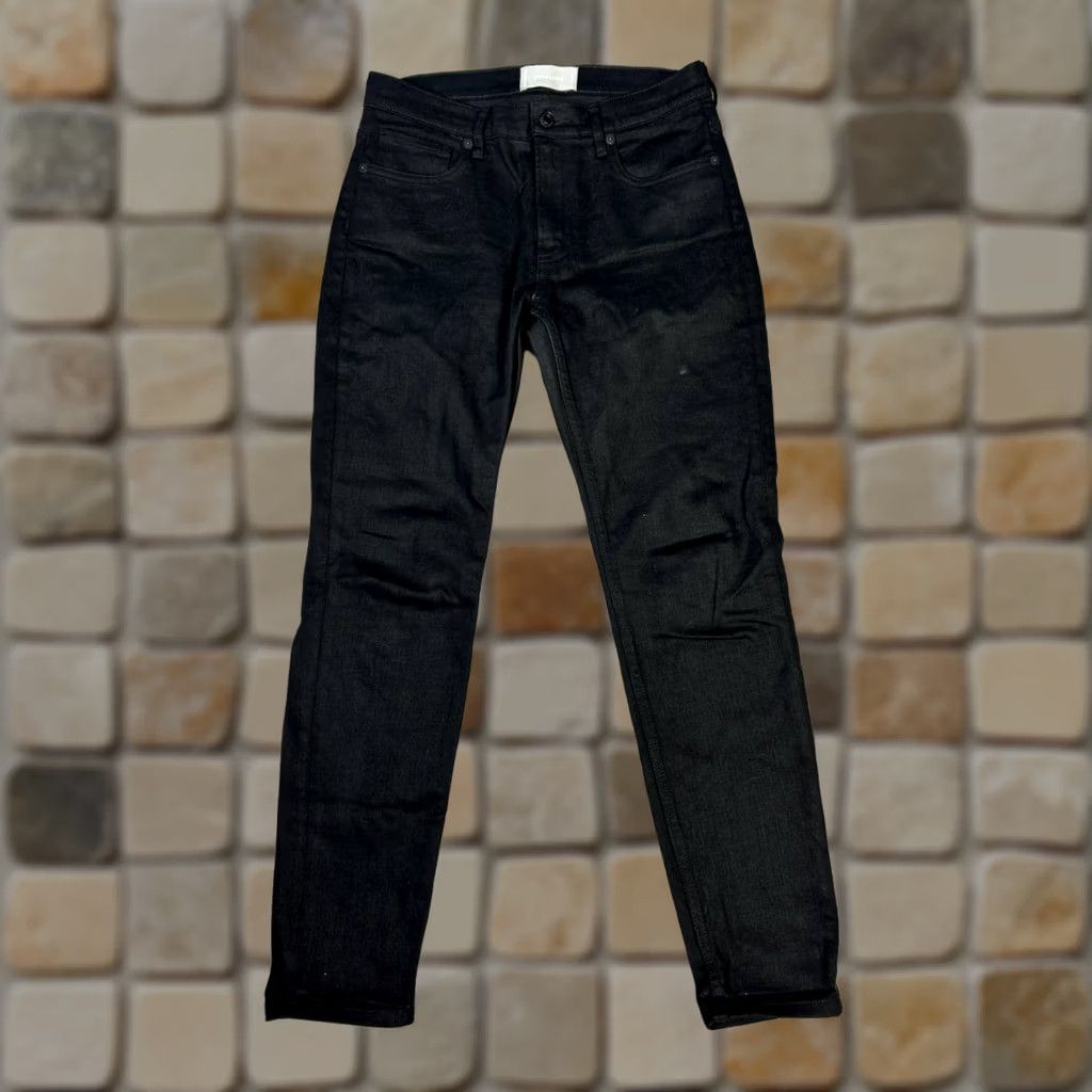 Everlane Everlane Jeans Mens Skinny Leg Low Rise Black Denim Cotton Stretch 28 29x29 Size US 28 / EU 44 - 1 Thumbnail