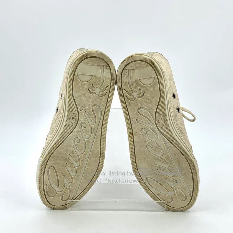 Gucci Gucci Brown logo old flower lacing casual high-top shoes b Size US 4 / IT 34 - 5 Thumbnail