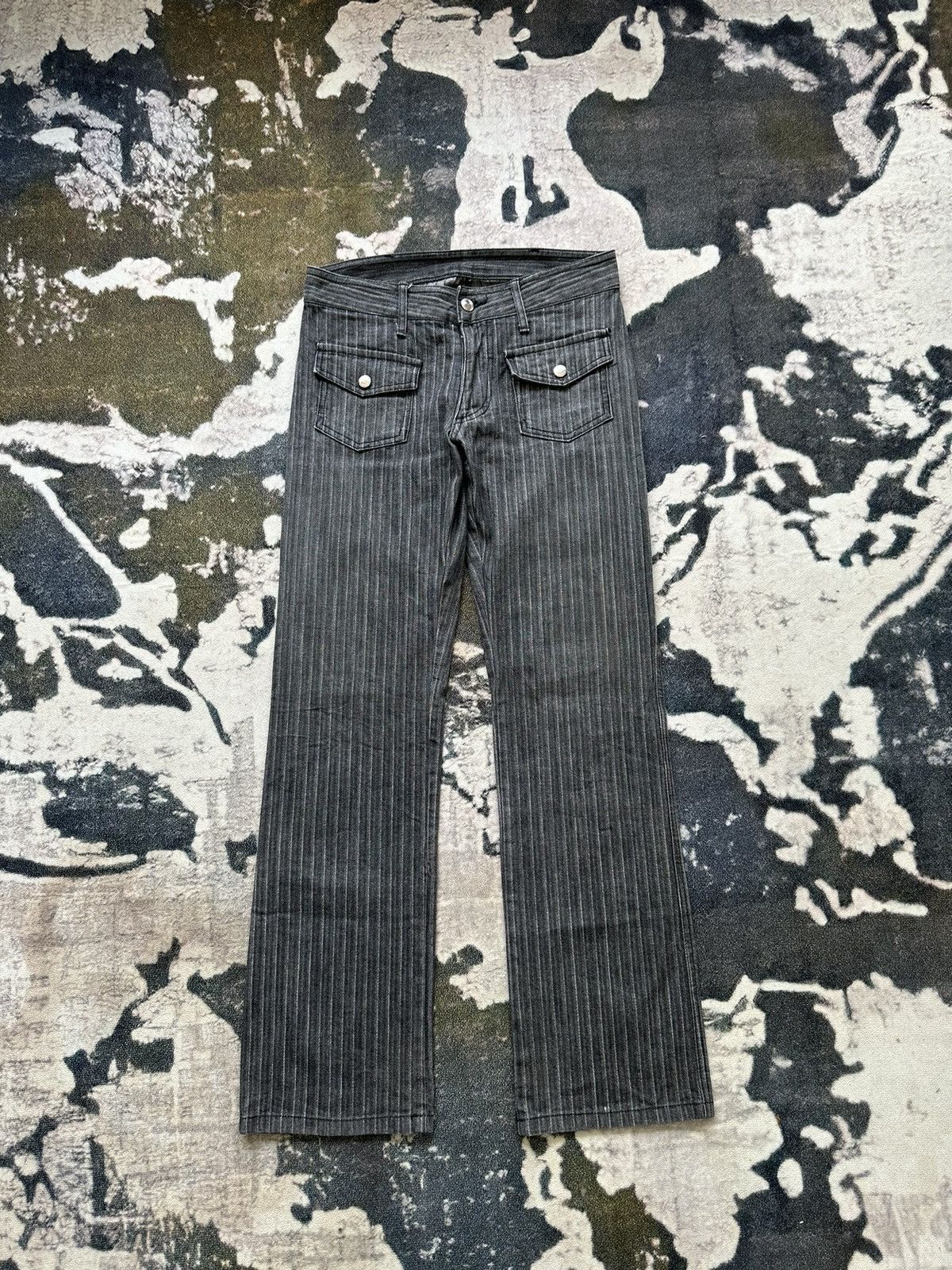 00's Katharine Hamnett 4 pocket Wabash stripe denim