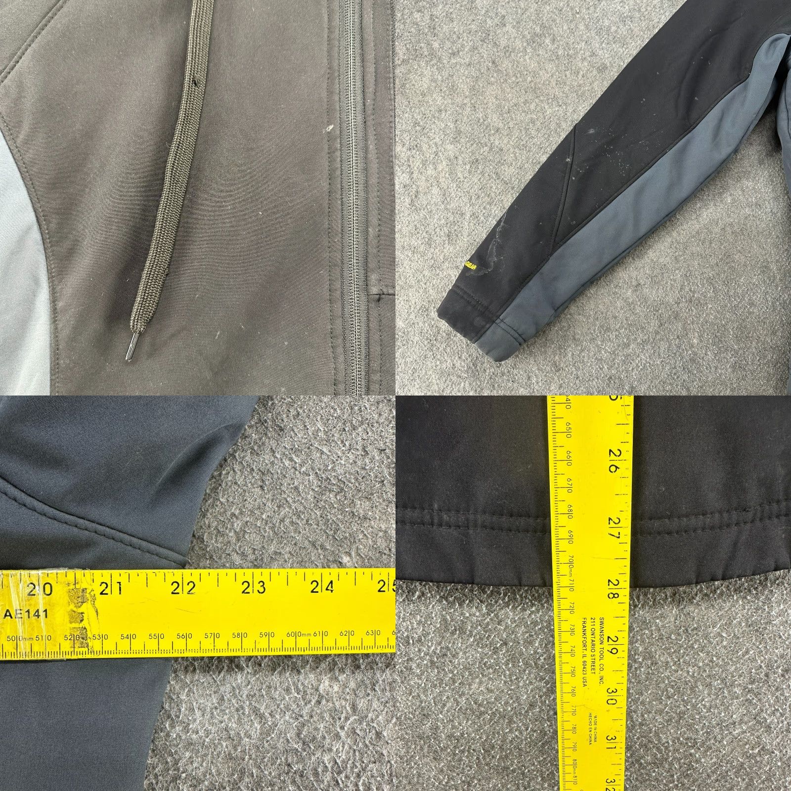Vintage DEWALT Jacket Women M Black Softshell 3-in-1 Heated Lined Zip Mid-Length Regular Moto Motorcycle Fall Spring Winter Travel Workwear Casual Front Logo Size M / US 6-8 / IT 42-44 - 11 Thumbnail