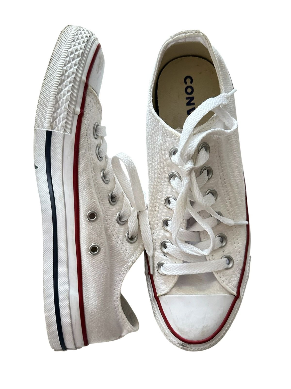 Converse White Converse Low Top Chuck Taylor All Star Shoes 7W 5M Size US 7 / IT 37 - 6 Thumbnail