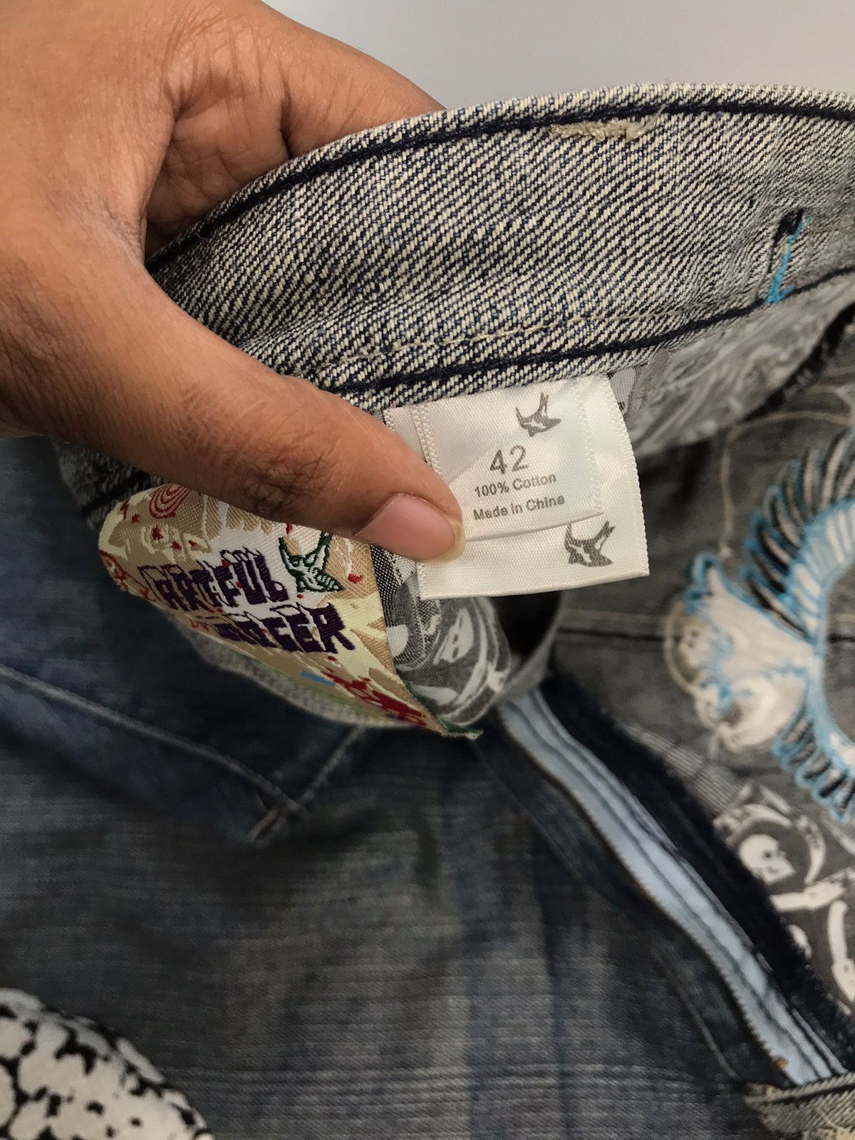 Southpole Vintage Artful dodger embroidered denim Size US 44 / EU 60 - 8 Thumbnail