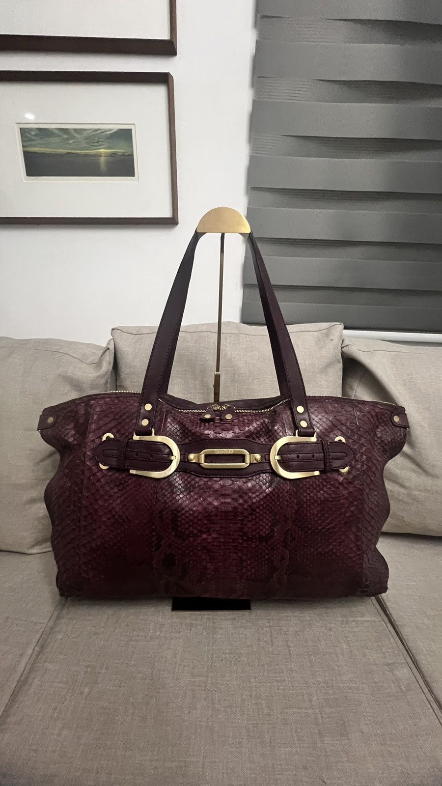 Jimmy Choo Jimmy Choo Python Weekender Bag Size ONE SIZE - 1 Thumbnail