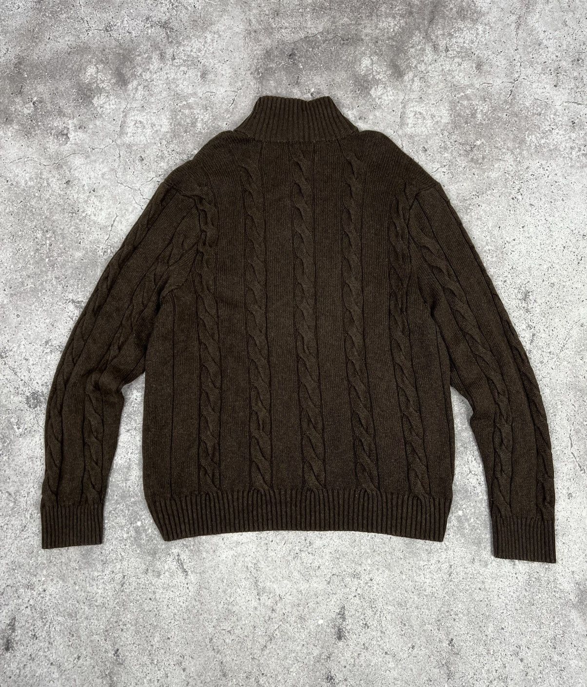 Polo Ralph Lauren Vintage Polo Ralph Lauren Silk Cashmere Knit Sweater Brown Size US XXL / EU 58 / 5 - 13 Thumbnail