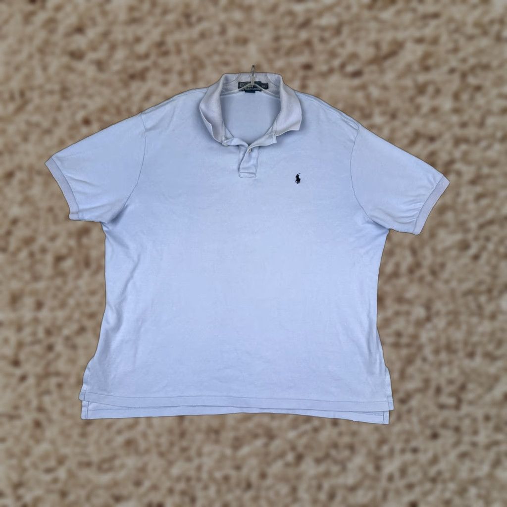 Ralph Lauren VINTAGE Polo Ralph Lauren Shirt Men 2XL Blue 100% Cotton Short Sleeve Golf Polo Shirt Men Navy Blue Golf Polo Shirt 2XL Size US XXL / EU 58 / 5 - 1 Thumbnail