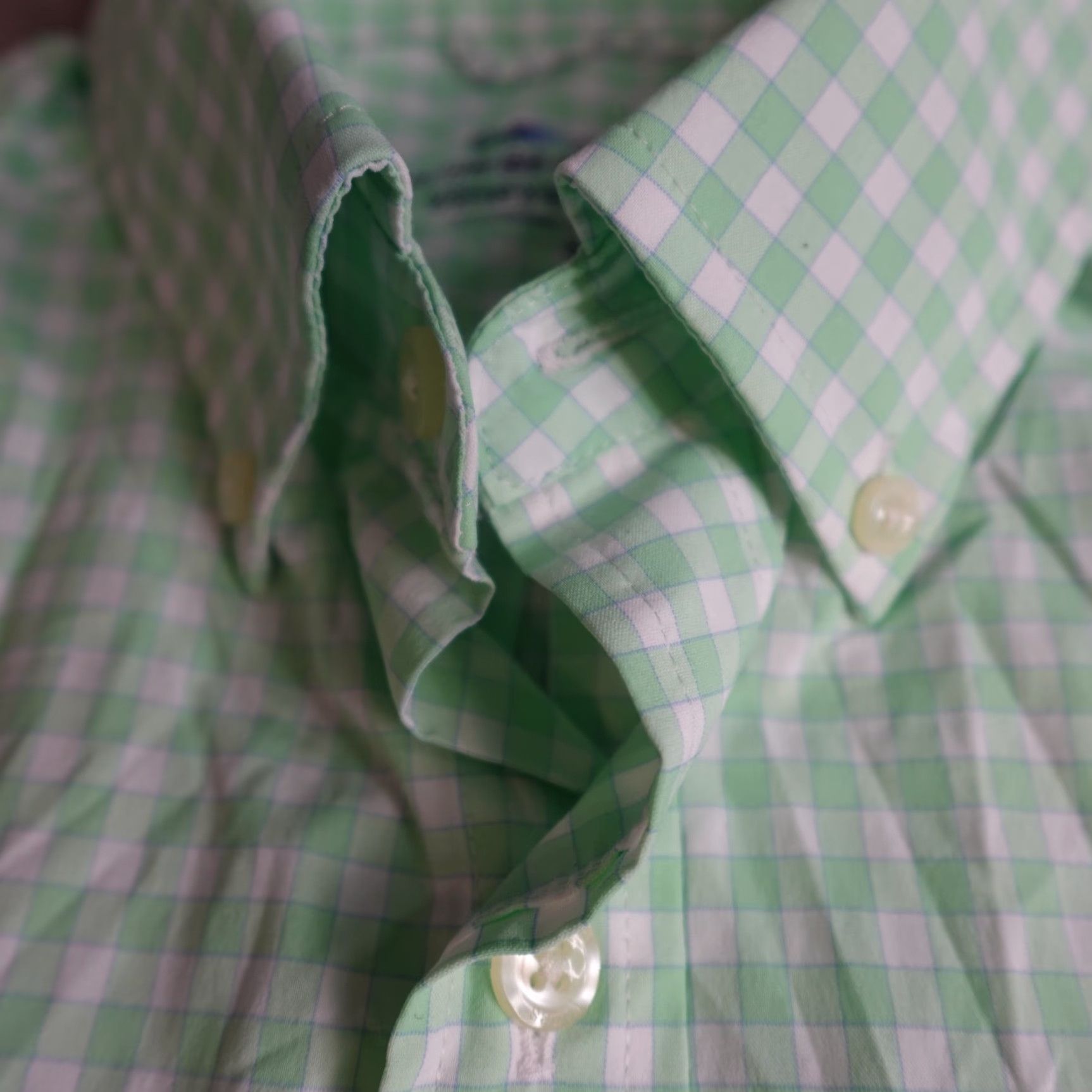Vineyard Vines Vineyard Vines Shirt Small Green Gingham Plaid On The Go OTG Performance Shirt Button-Up Long Sleeve Collared Men Regular Green Vintage: No Size US S / EU 44-46 / 1 - 2 Thumbnail