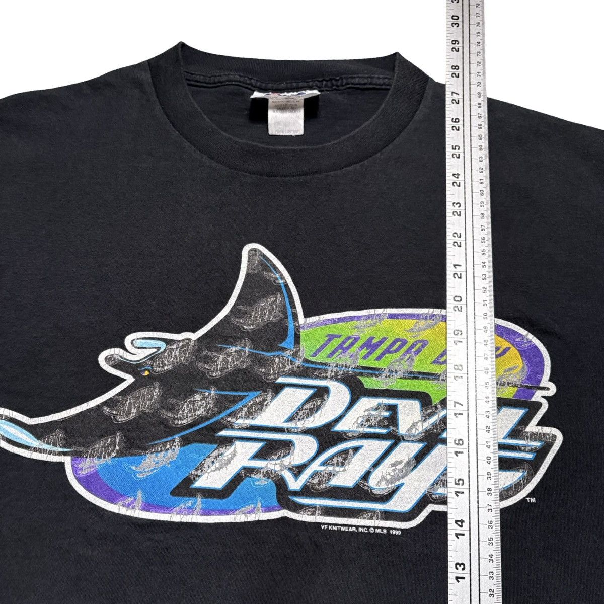 Other Tampa Bay Devil Rays Glitch Graphic T Shirt CSA Faded L Size US L / EU 52-54 / 3 - 5 Thumbnail