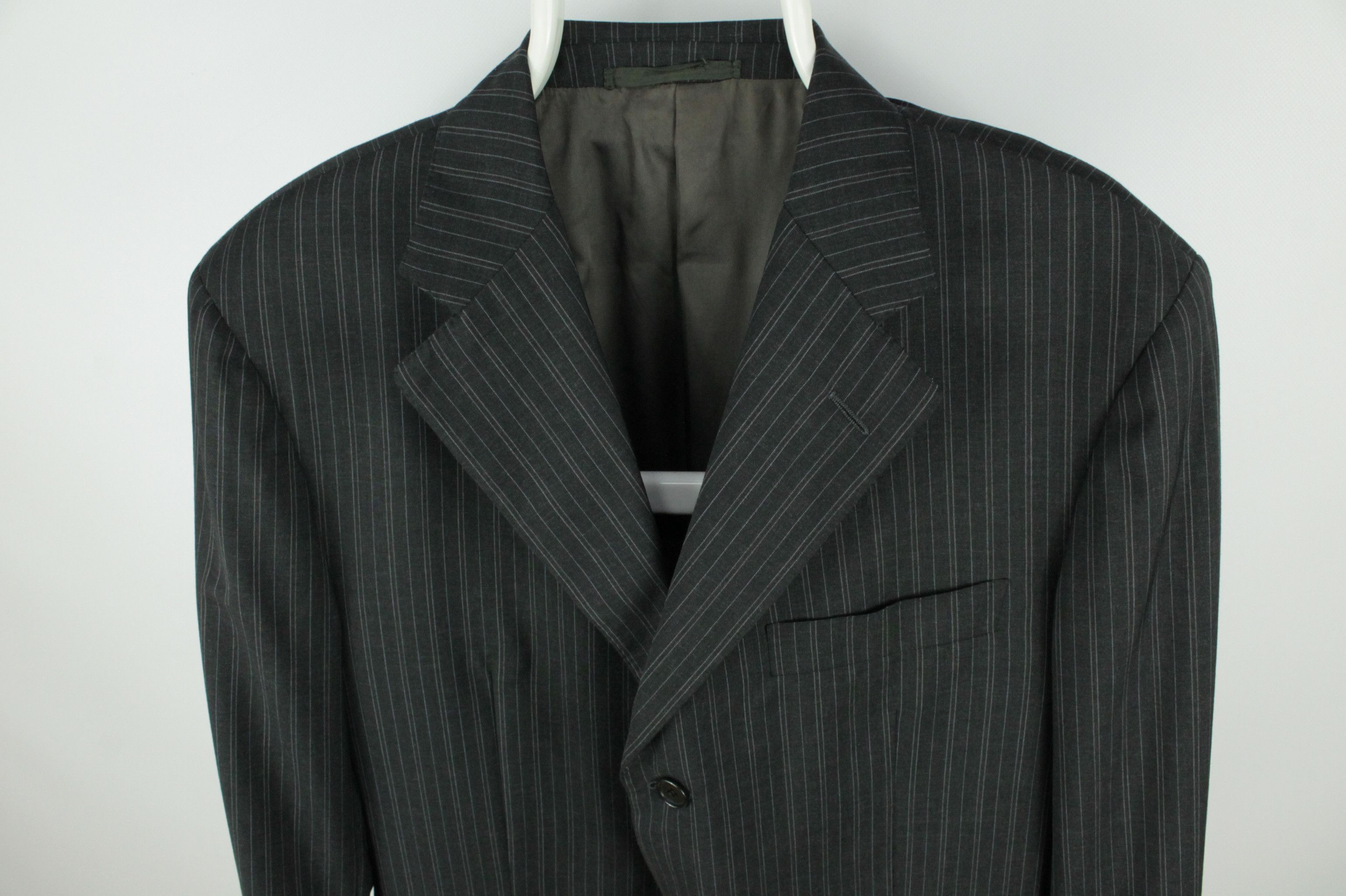 Caruso Raffaele Caruso Superfine 100's 3 BTN Striped Blazer Jacket Size US L / EU 52-54 / 3 - 2 Thumbnail