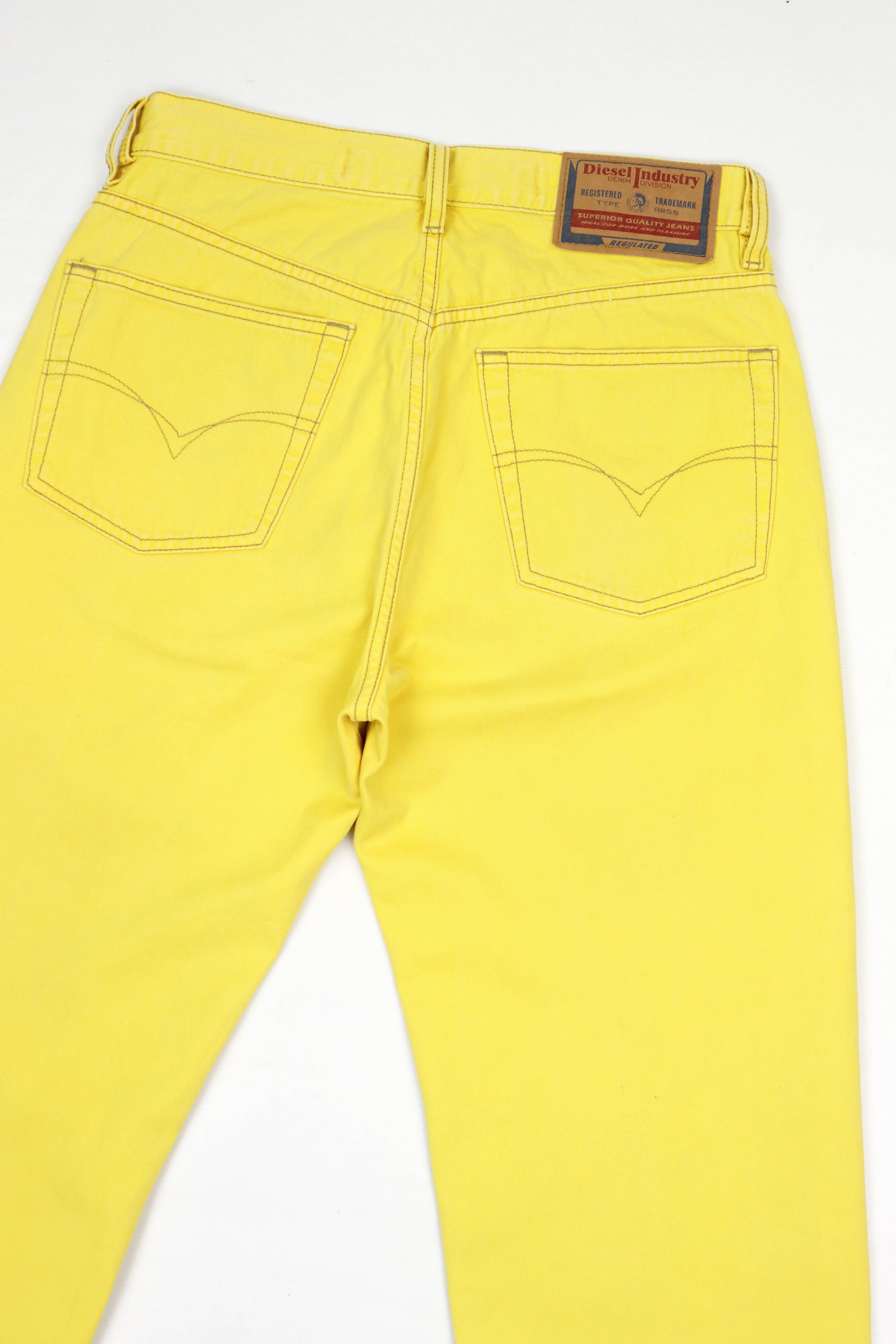 Diesel Diesel Vintage 90s Made in Italy Yellow Cheyenne Denim Jeans Size US 30 / EU 46 - 6 Thumbnail