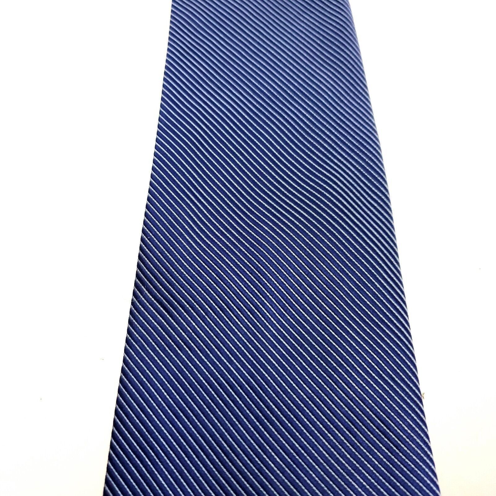 Nautica Nautica Silk Tie Striped Blue Woven Wide Silk Tie Size ONE SIZE - 2 Thumbnail