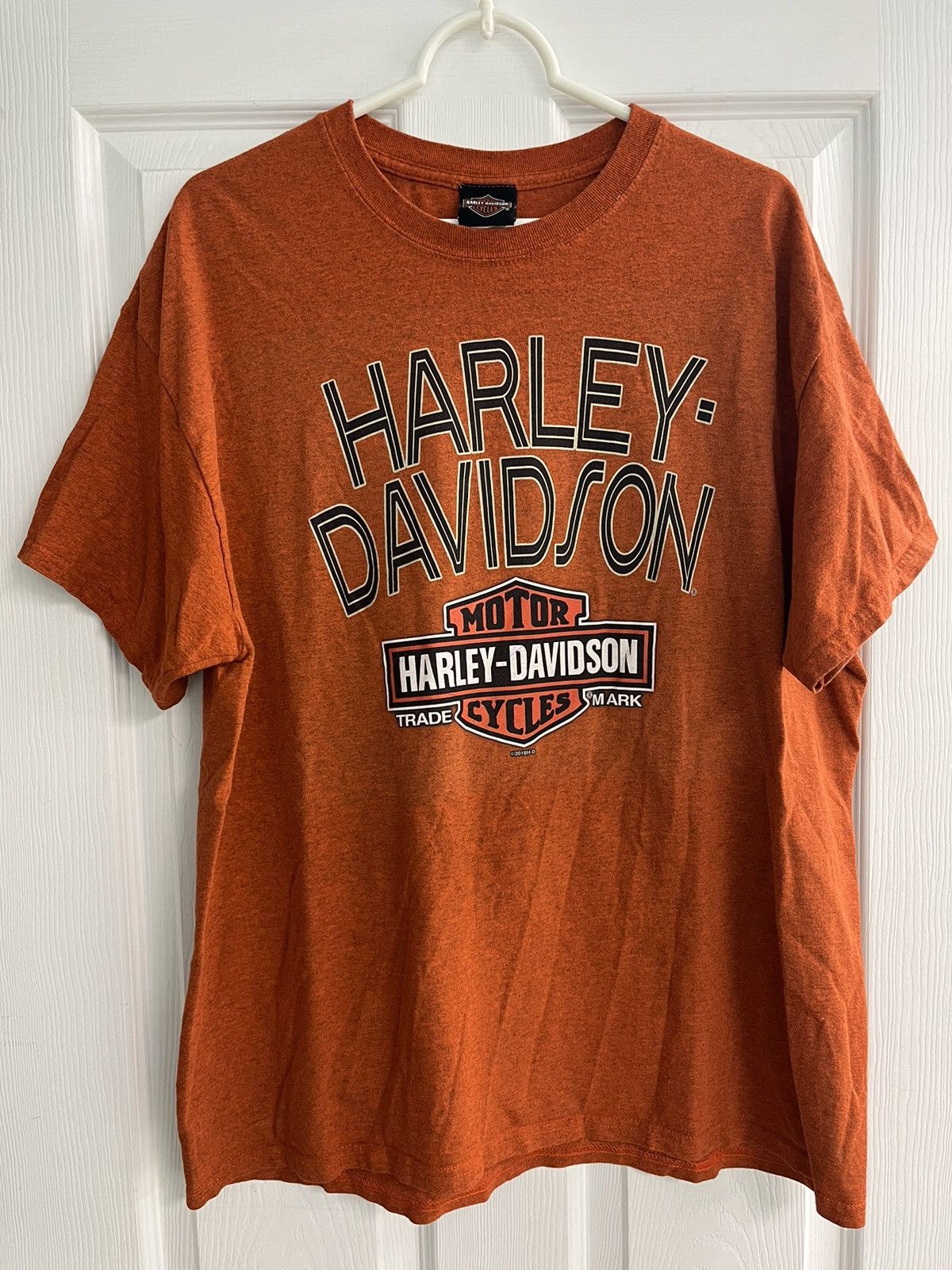 Harley Davidson Harley Davidson Miami Beach Florida Orange Tshirt Size US XL / EU 56 / 4 - 2 Thumbnail
