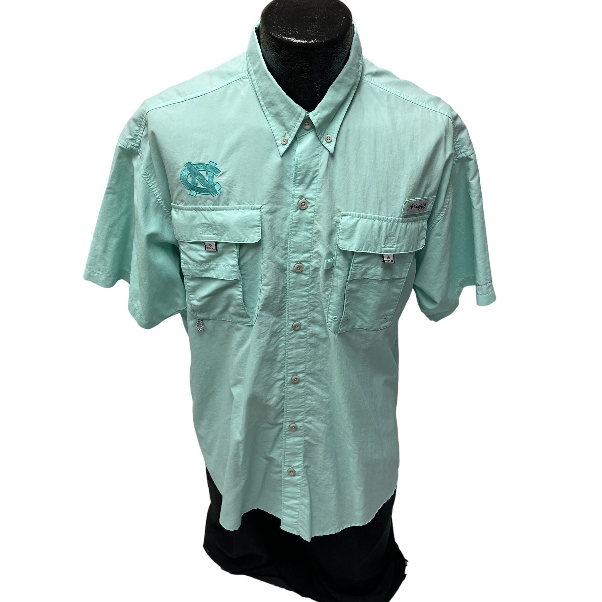 Columbia Columbia Sea Green PFG Pro Fishing VENTED Embroidered Shirt Size US L / EU 52-54 / 3 - 1 Thumbnail