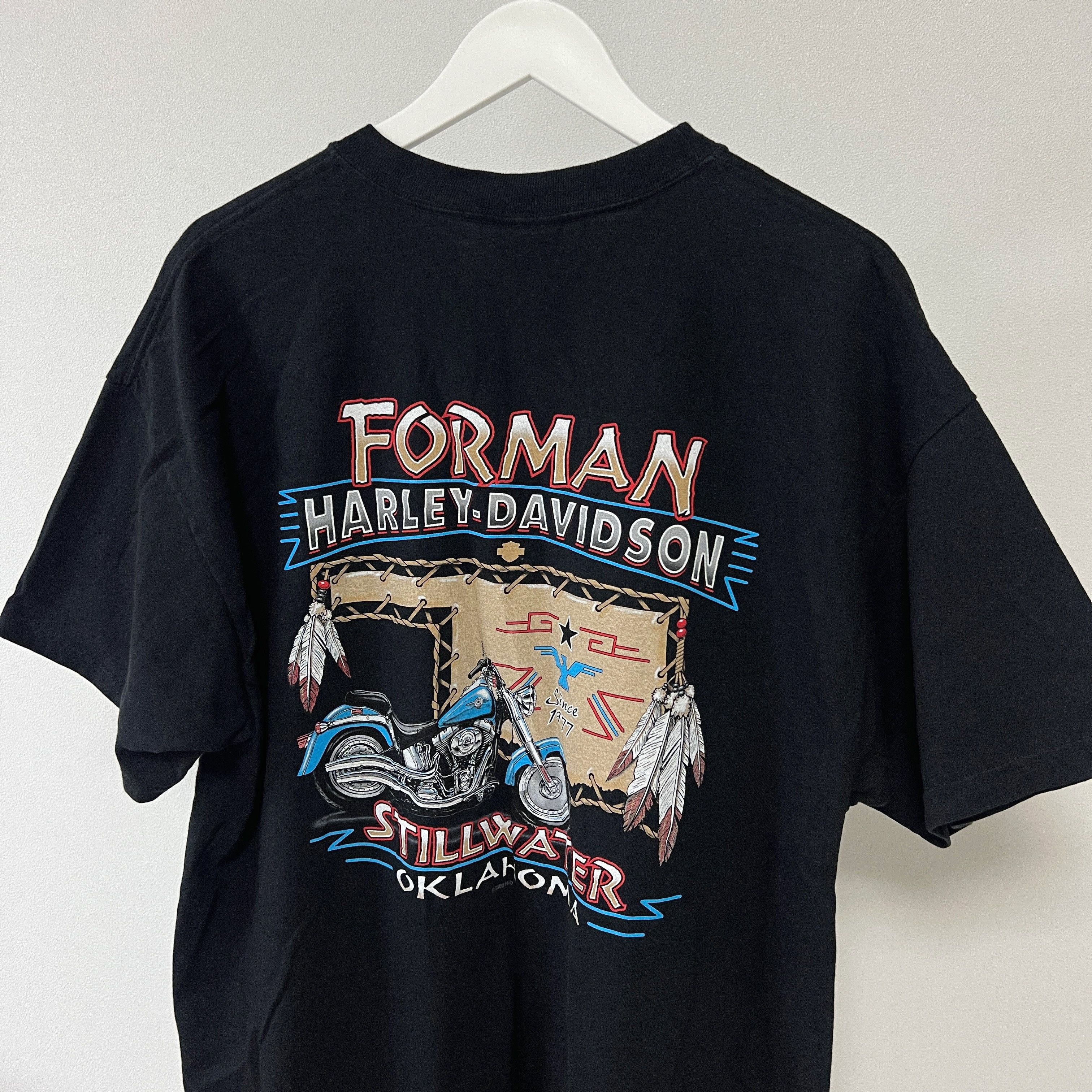 Harley Davidson Harley Davidson 2005 Blue Flame Hawk T-shirt Size US XL / EU 56 / 4 - 4 Thumbnail