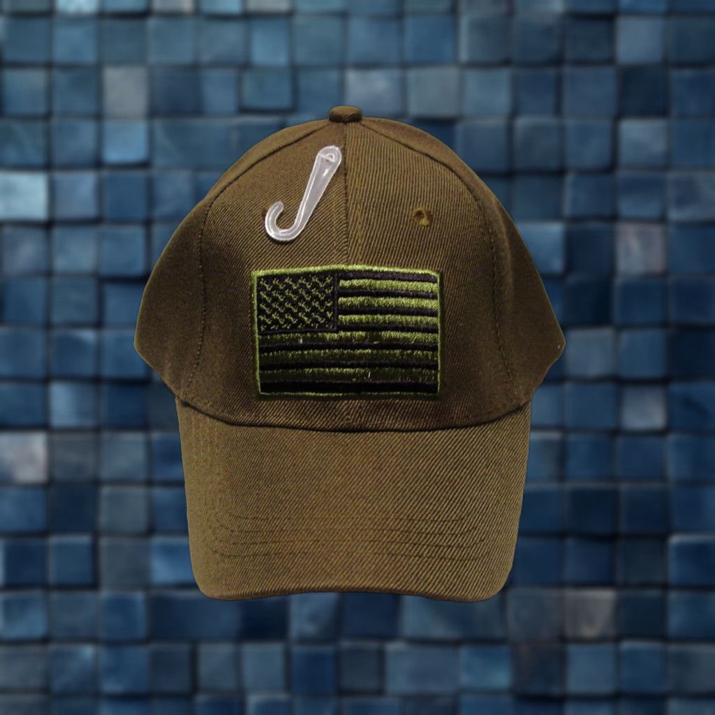 Vintage VINTAGE American Flag Baseball Cap Men Adjustable Green Hat USA 90s Size ONE SIZE - 1 Thumbnail