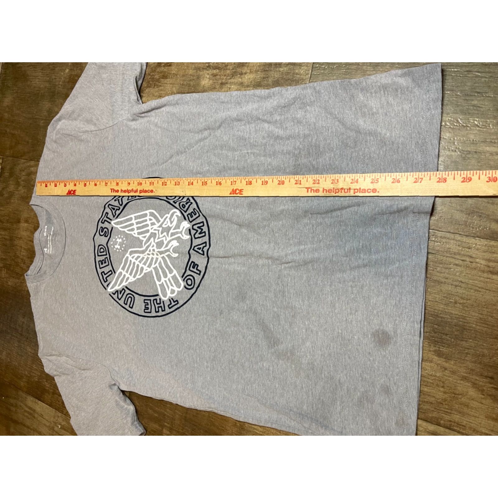 Under Armour Under Armour Shirt Adult Medium Gray T Shirt " The United States of America " Patriot Graphic Logo Crew Neck Short Sleeve Jersey Regular Mens Size US M / EU 48-50 / 2 - 3 Thumbnail