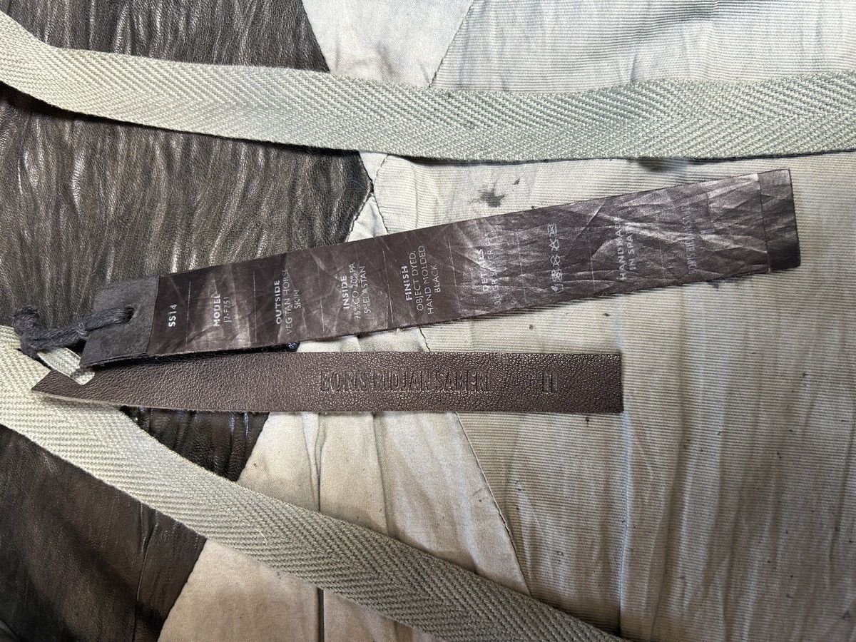 Boris Bidjan Saberi Boris Bidjan Saberi J2-F251 S/S 2014 Horse Leather Jacket Size US M / EU 48-50 / 2 - 15 Thumbnail