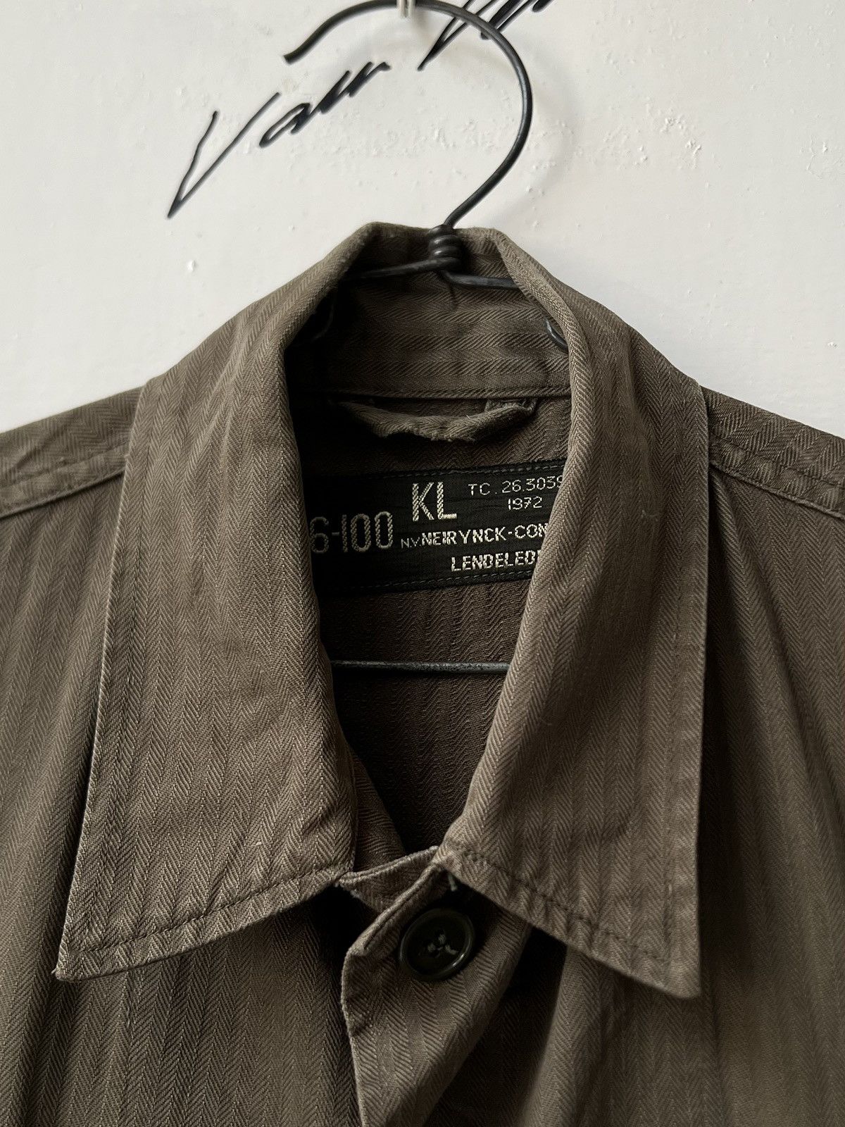 Vintage KL N.V. NEIR YNCK-CONFECTIE LENDELEDE Vest Army Military Size US L / EU 52-54 / 3 - 13 Thumbnail